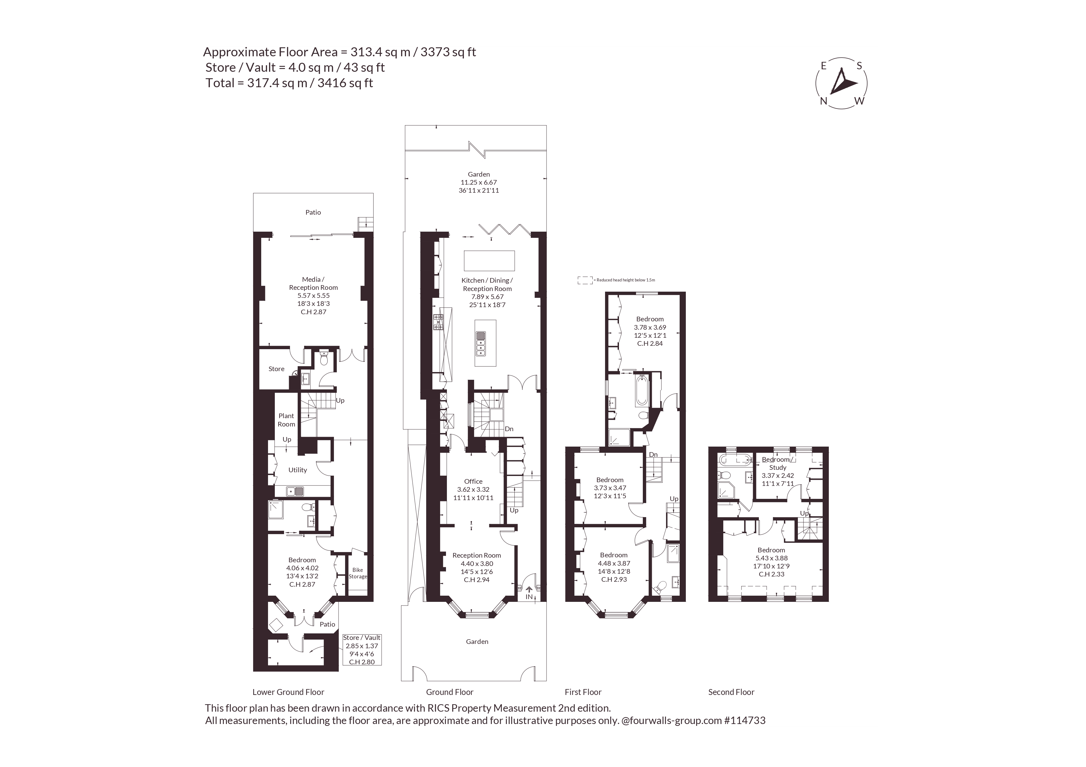 33, Cloncurry Street, London floorplan