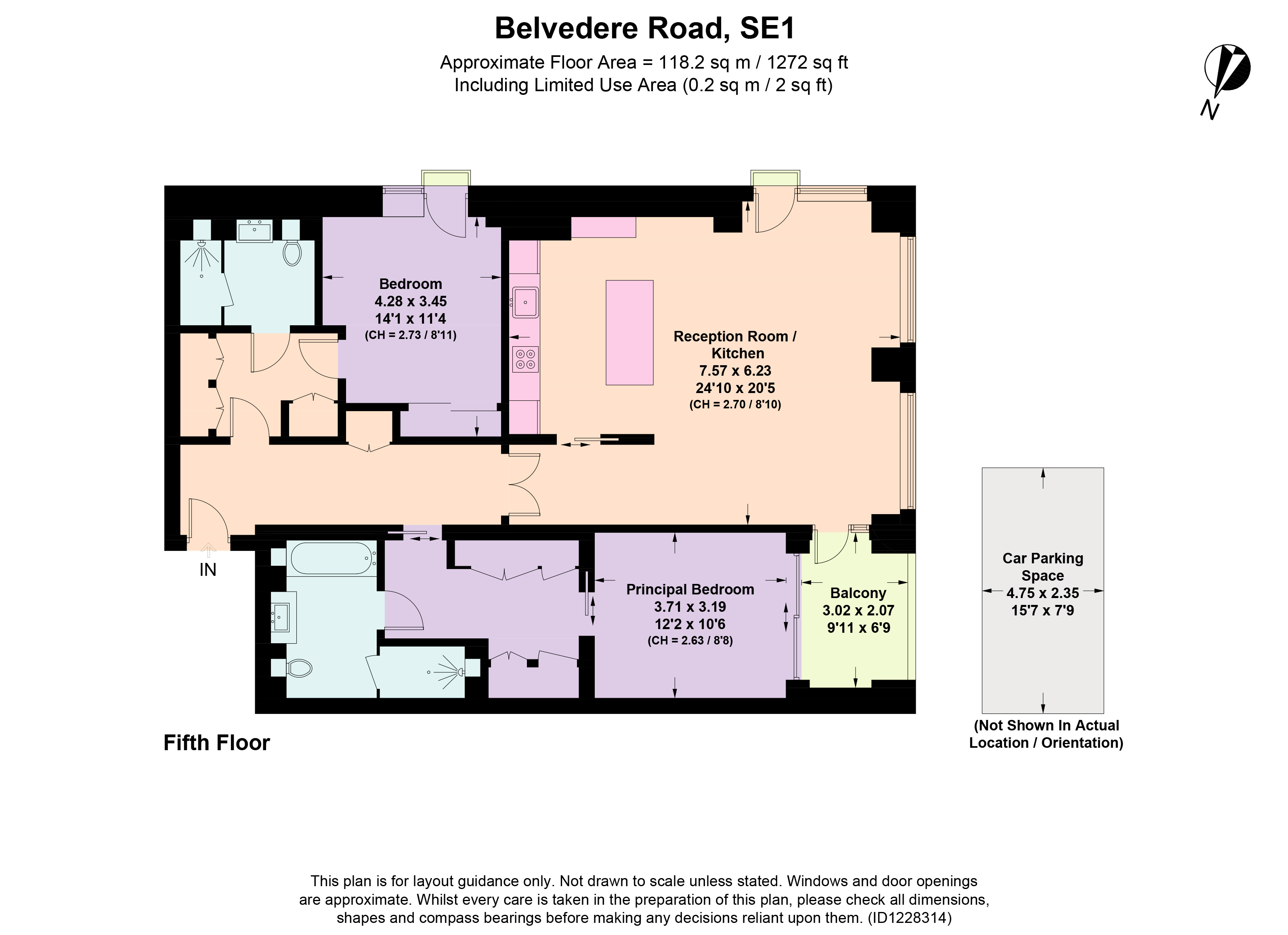 Belvedere Road, Southbank Place, Waterloo, London, SE1 floorplan