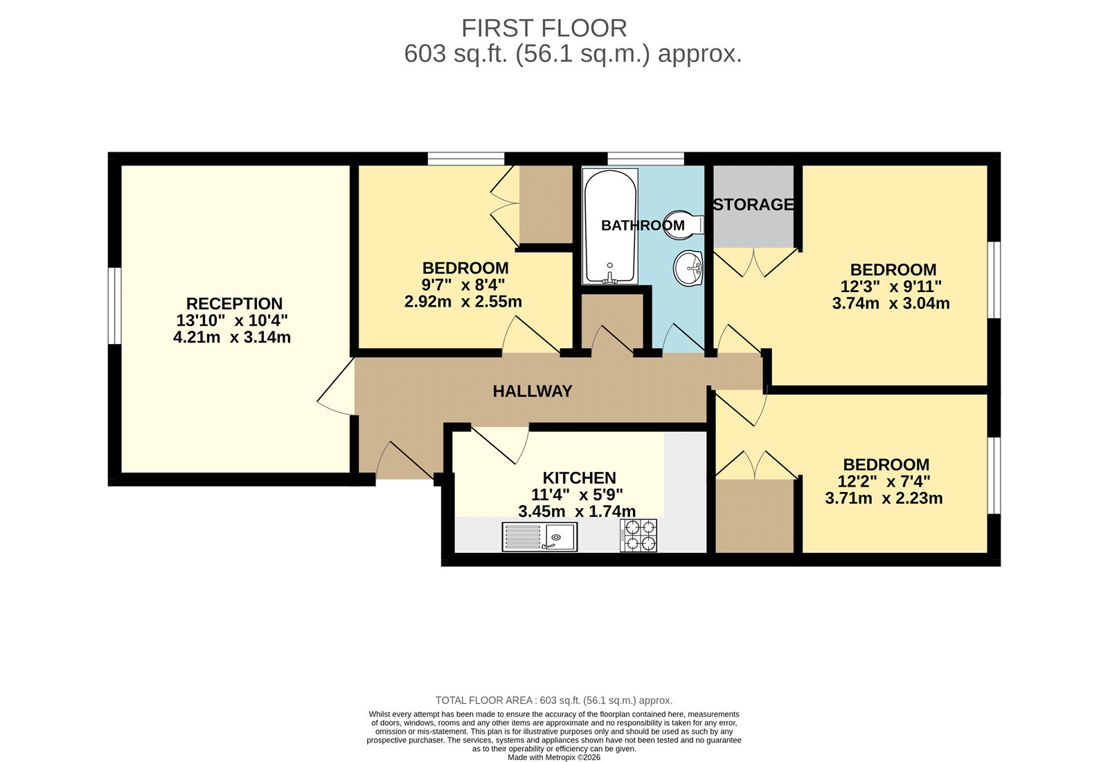 Flat 3, 4, Ashgrove Road, Bristol floorplan