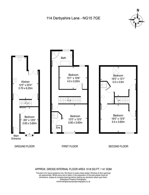 1 Bedrooms Terraced house to rent in 114 Derbyshire Lane, Hucknall, Nottingham NG15