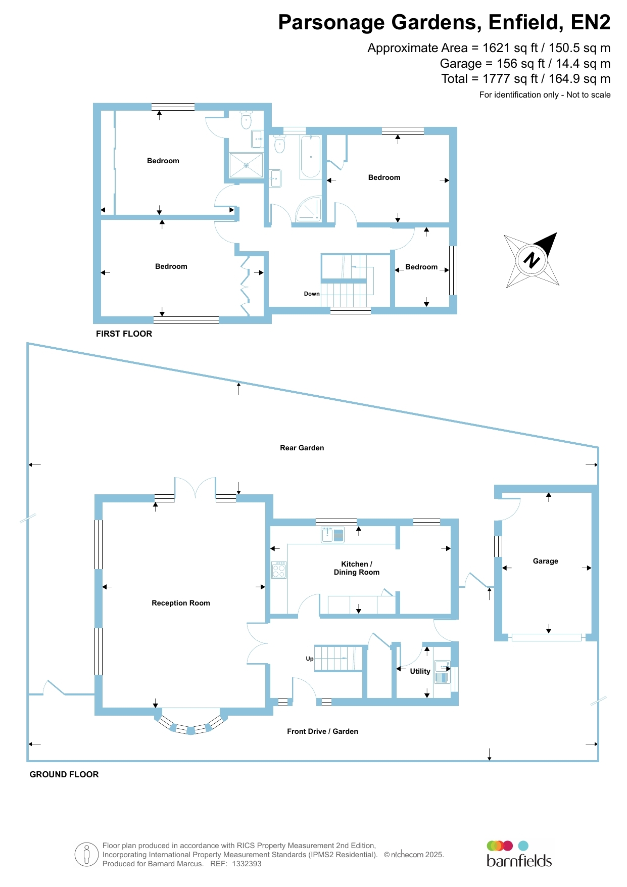 67a, Parsonage Gardens, Enfield floorplan