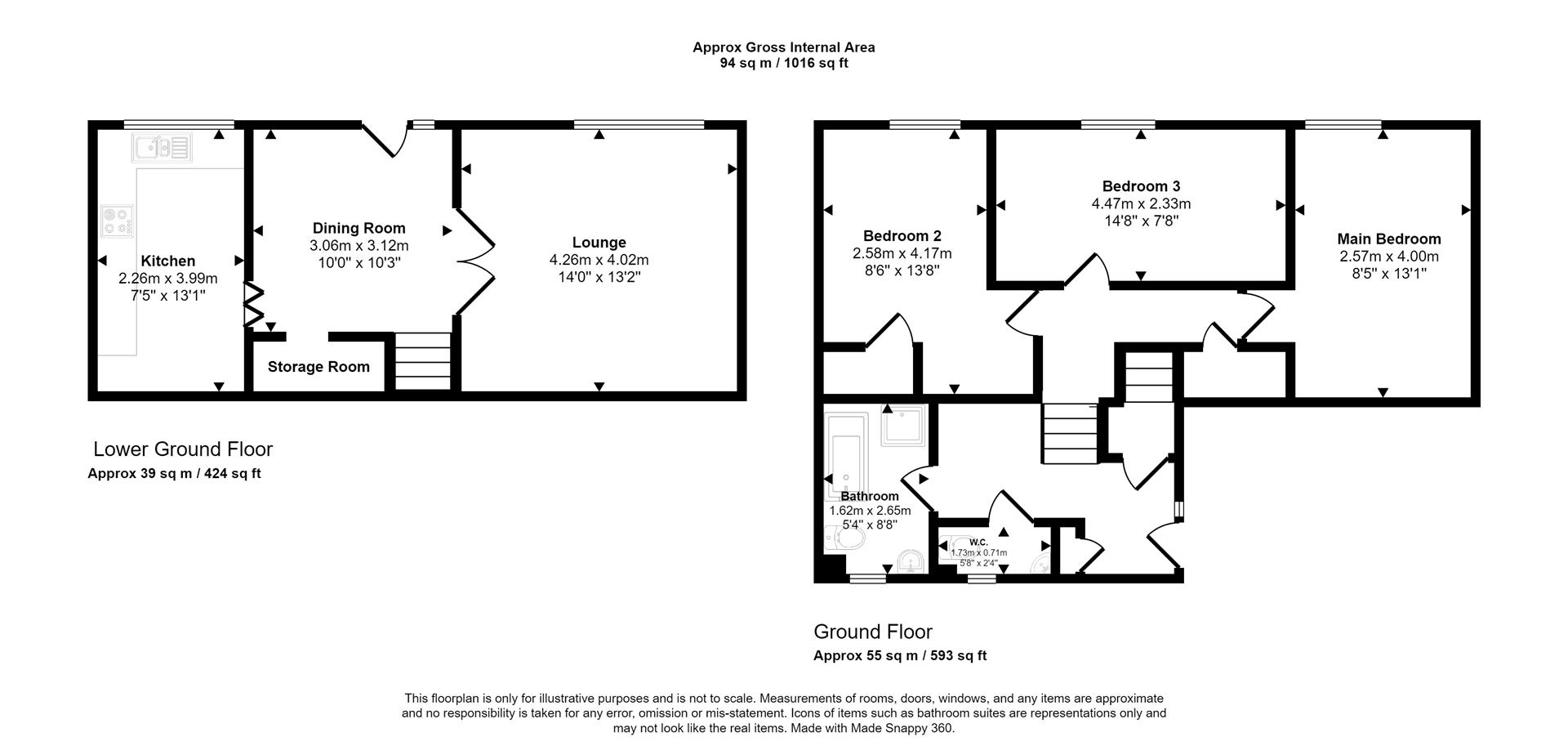 3 bed terraced house for sale in Johnshaven, Erskine PA8 67236688