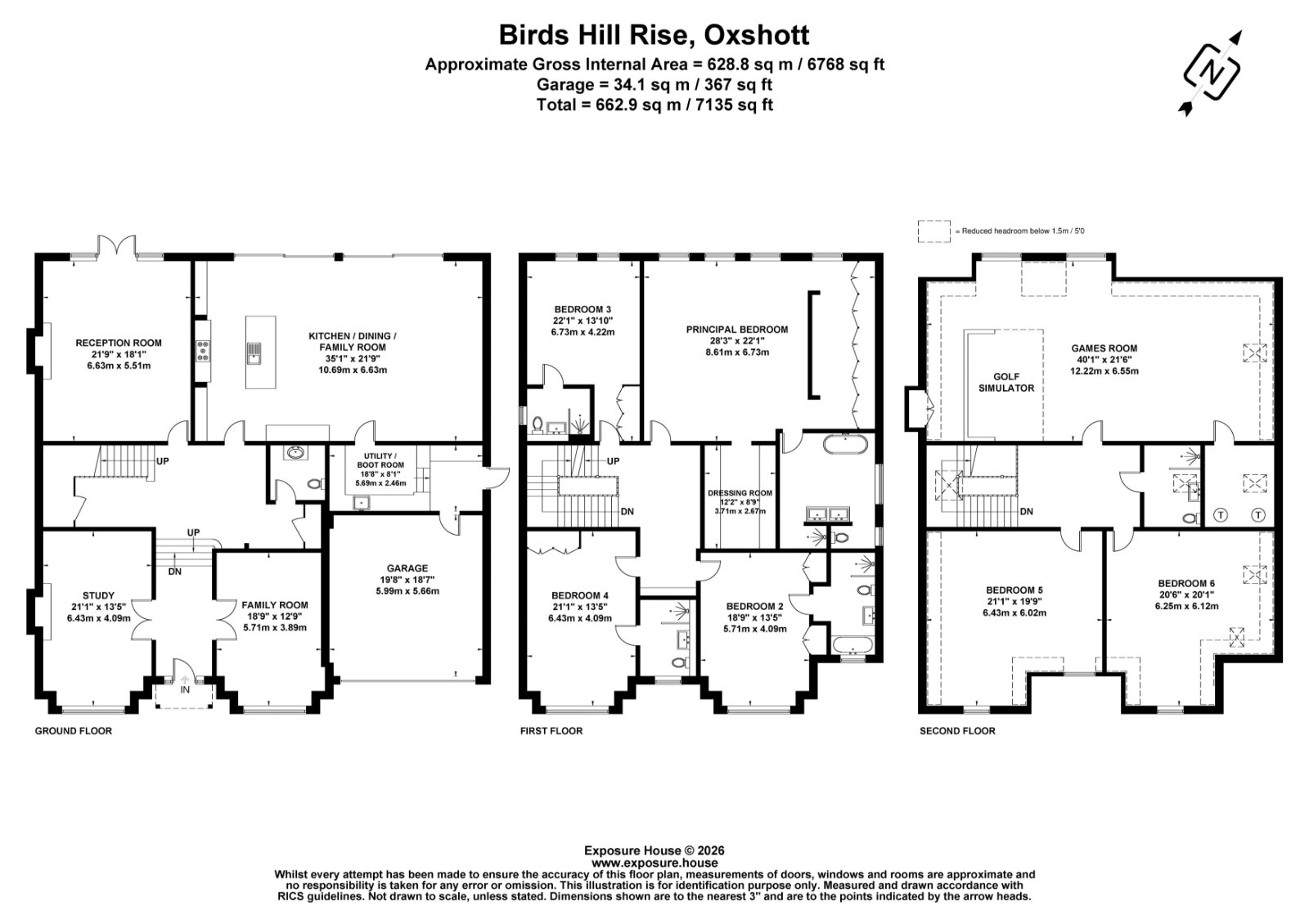 9, Birds Hill Rise, Oxshott floorplan