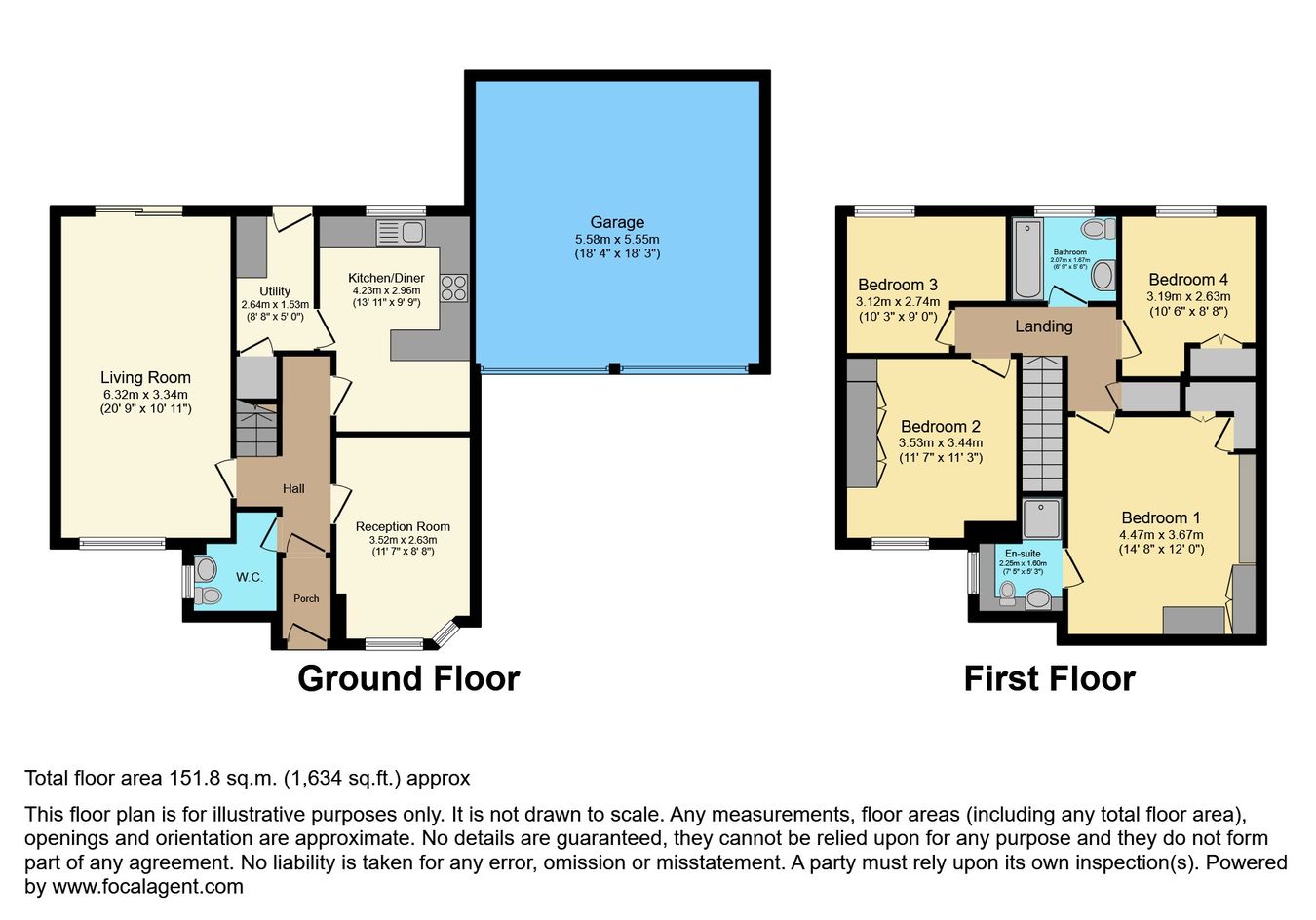 185, Abbots Way, North Shields floorplan