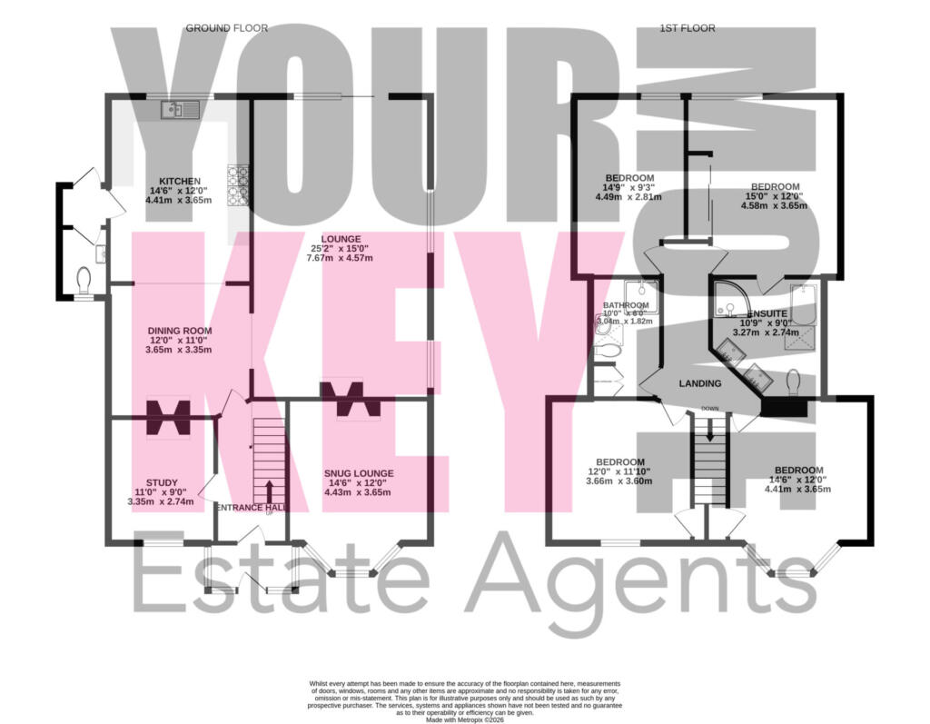 The Manse, Sussex Road, New Romney floorplan