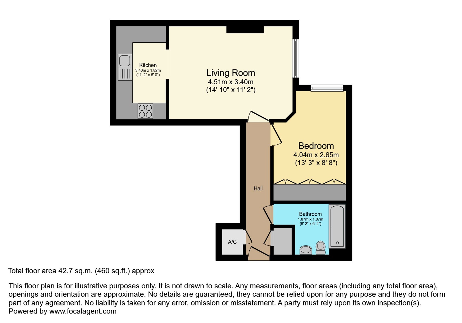 22, Russell Court (A), Jesmond floorplan