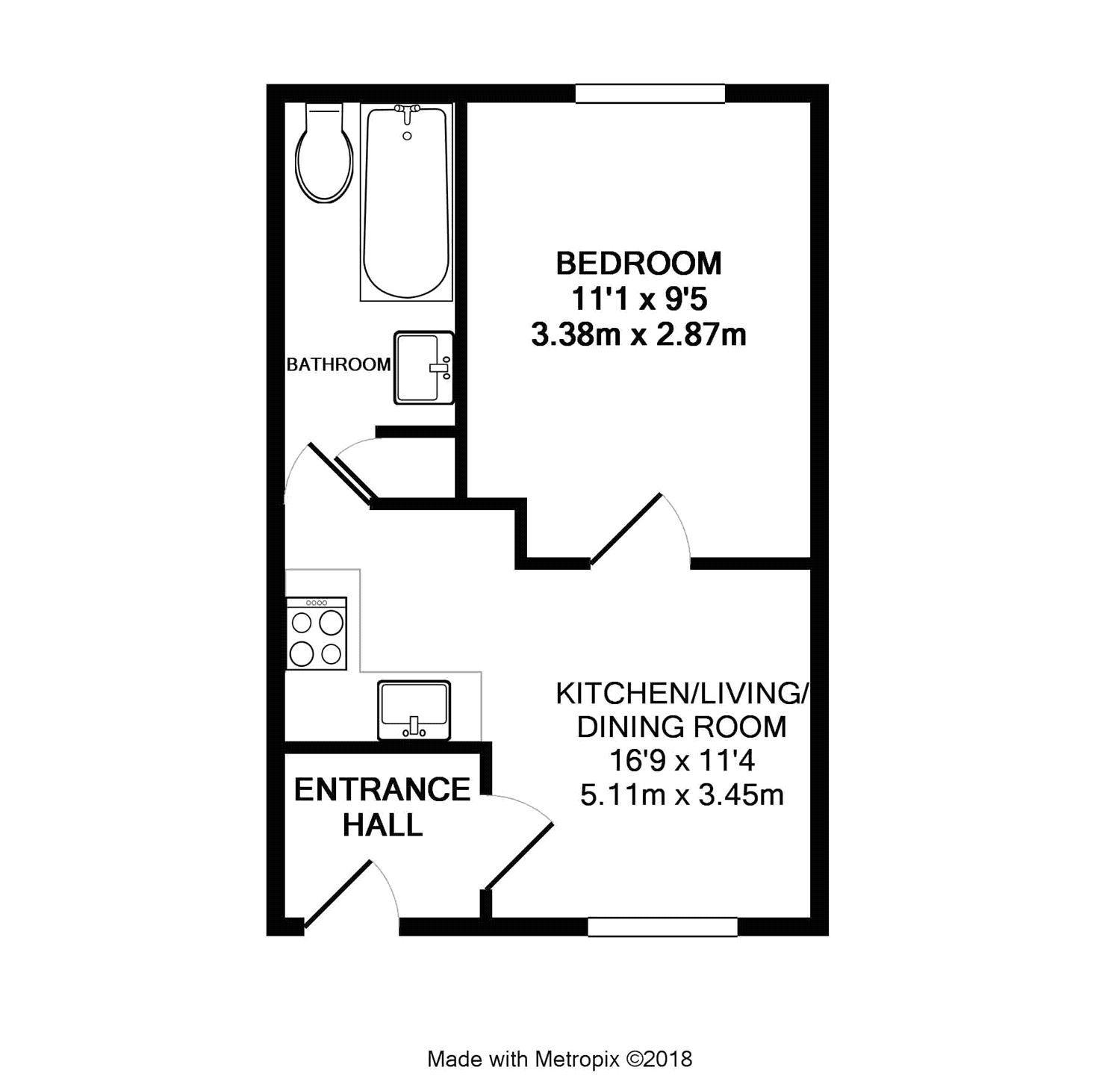 1 Bedrooms Flat to rent in Vachel Road, Reading, Berkshire RG1