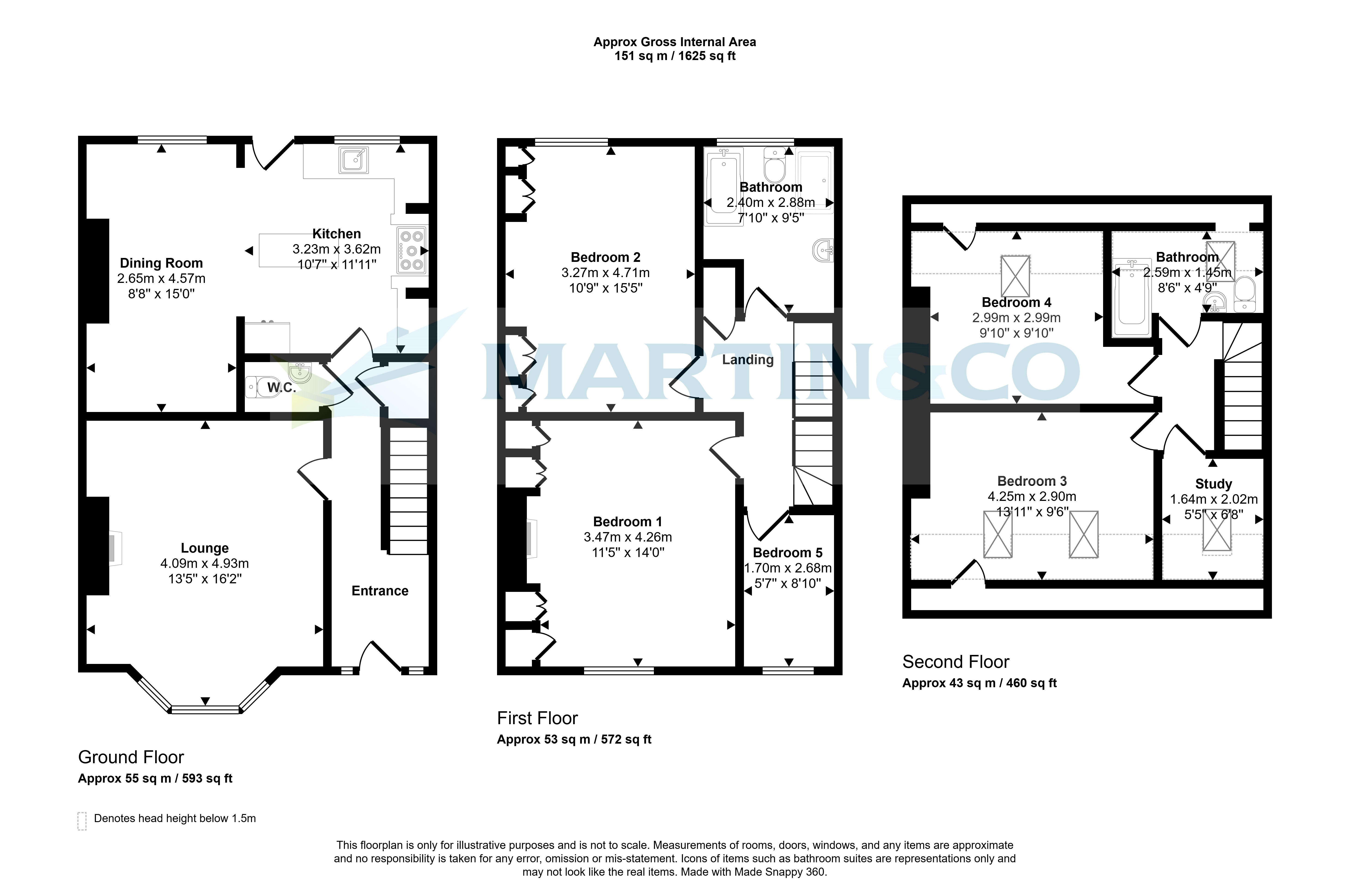 3, Highfield Terrace, Bradford floorplan
