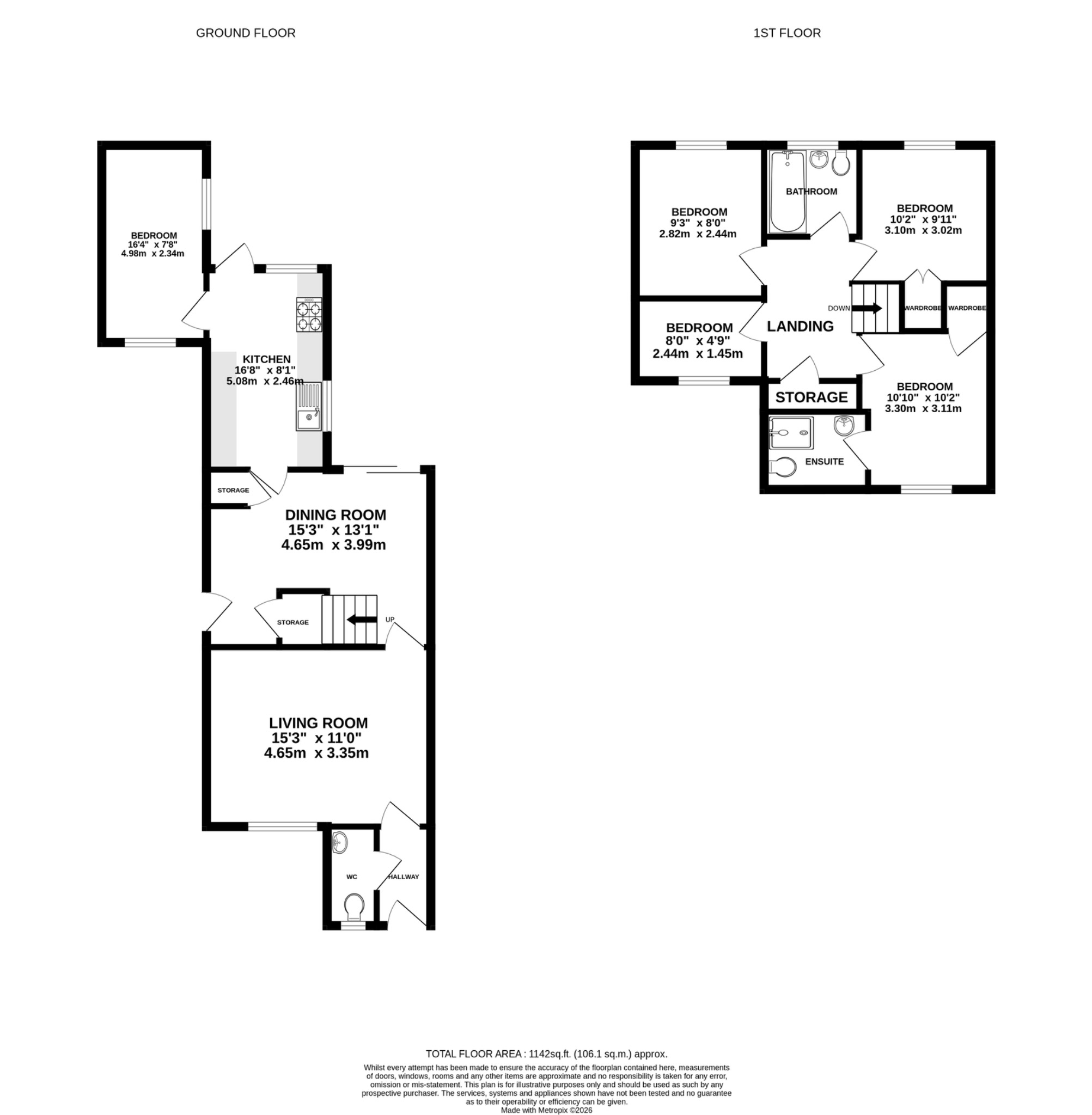 62 Jupiter Gate, Stevenage, Hertfordshire floorplan