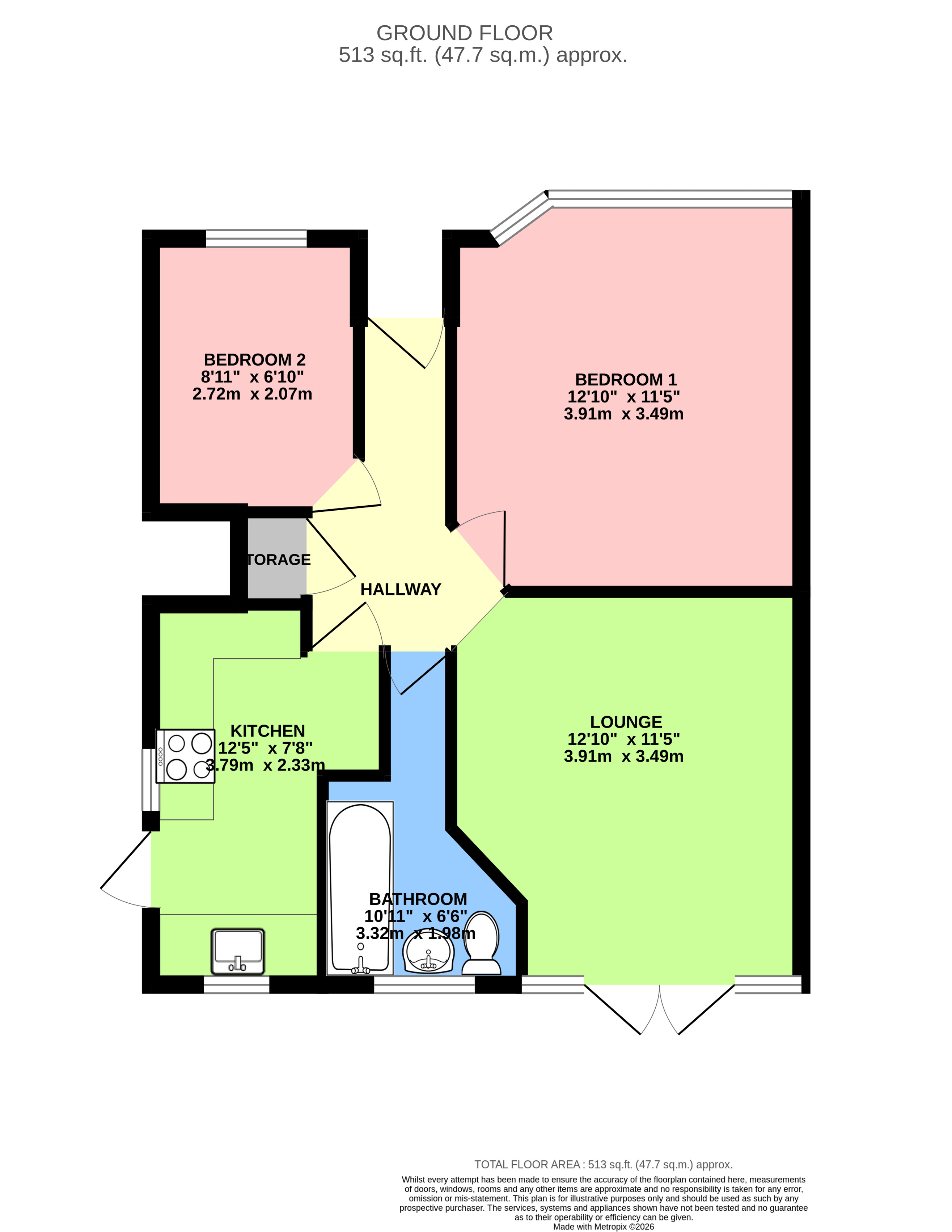 5, Myddelton Close, Middlesex floorplan