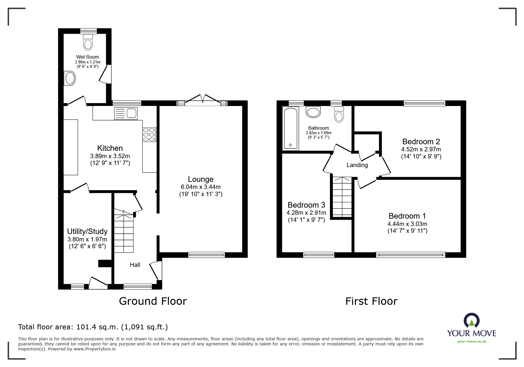 8, Rolleston Close, Lincolnshire floorplan