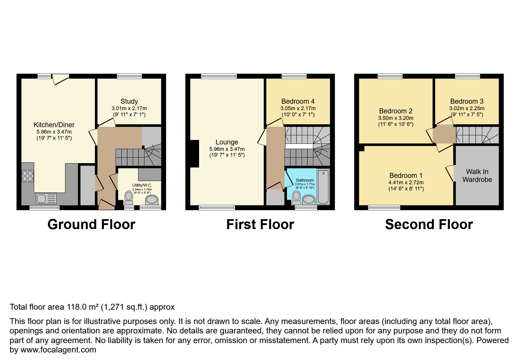 58, Pitchens Close, Leicester floorplan
