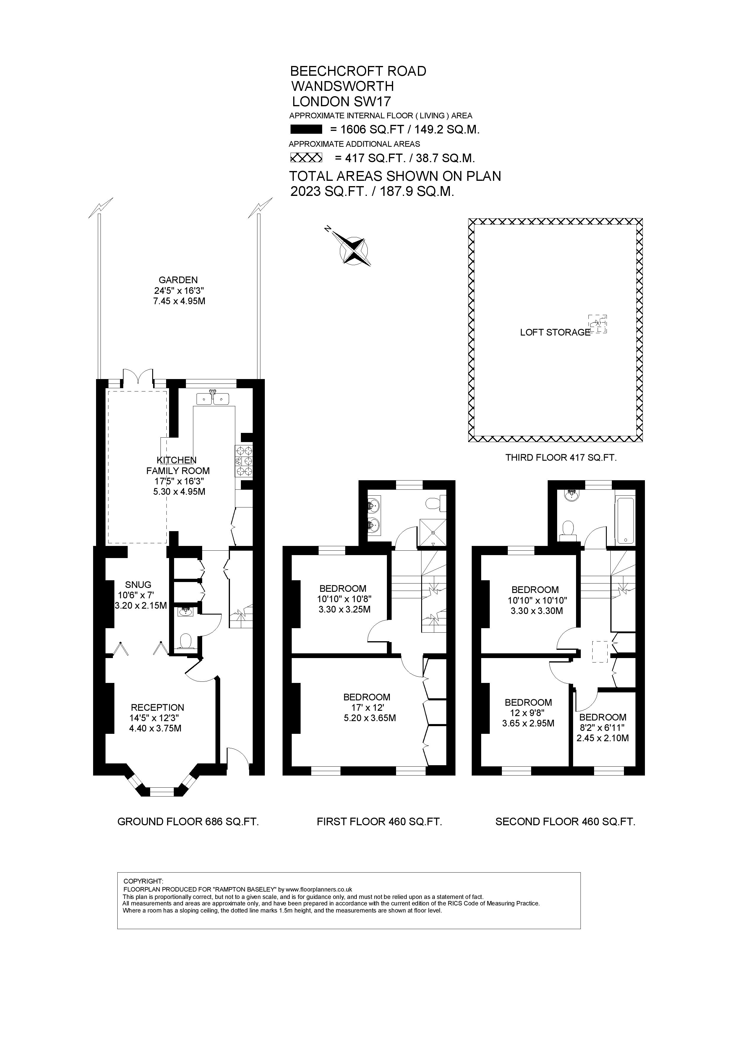 212, Beechcroft Road, London floorplan
