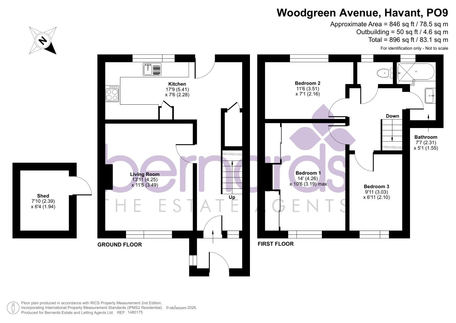 26, Woodgreen Avenue, Havant floorplan