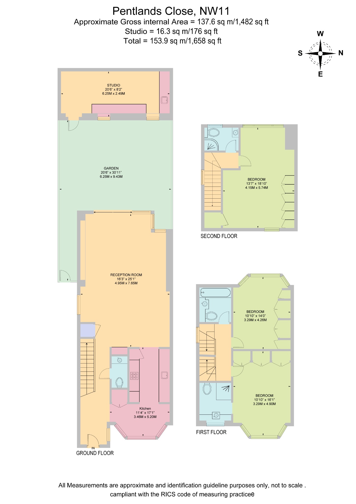 16, Pentland Close, London floorplan