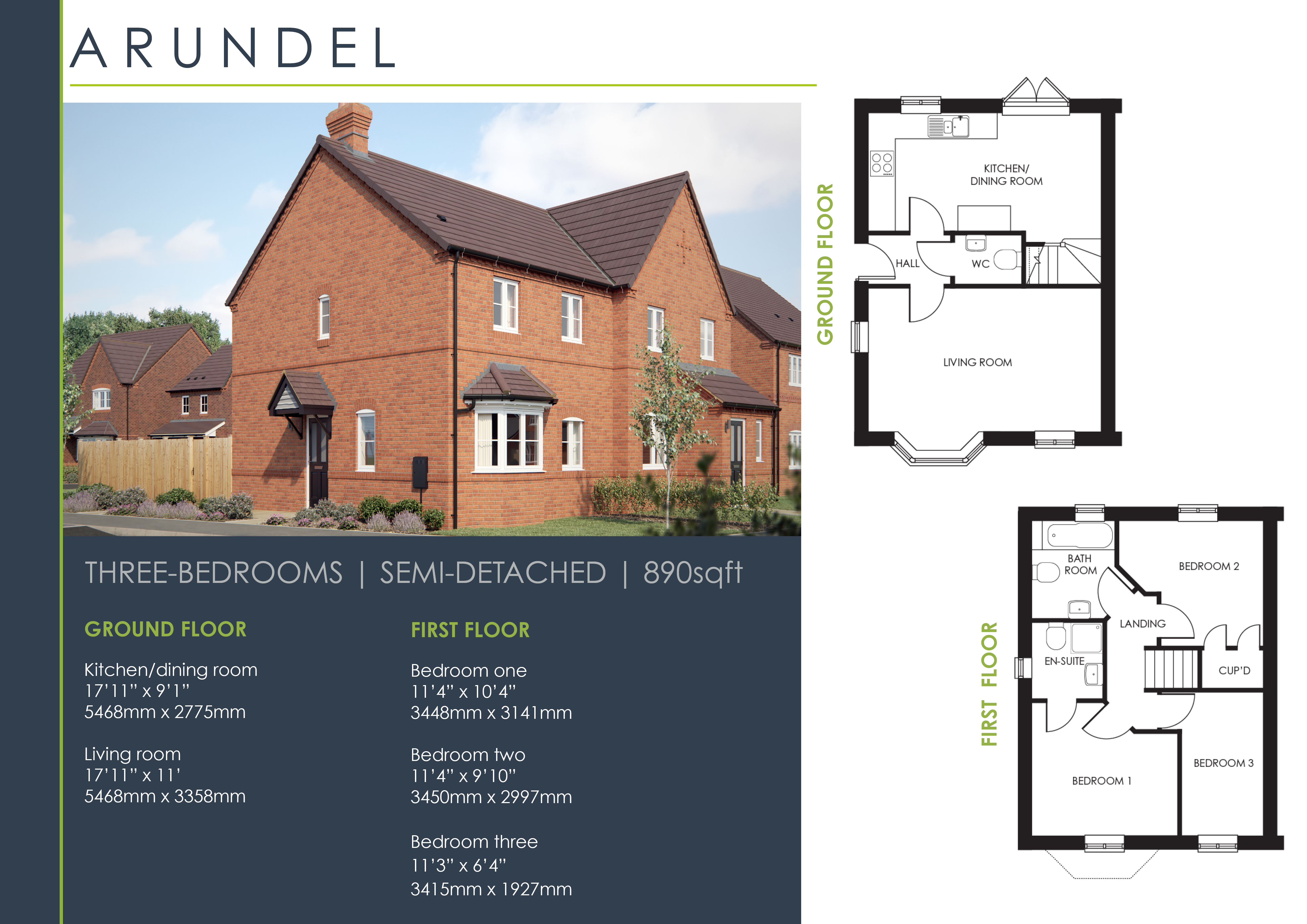 16, "The Arundel", Bowen Way, Ditton Priors floorplan