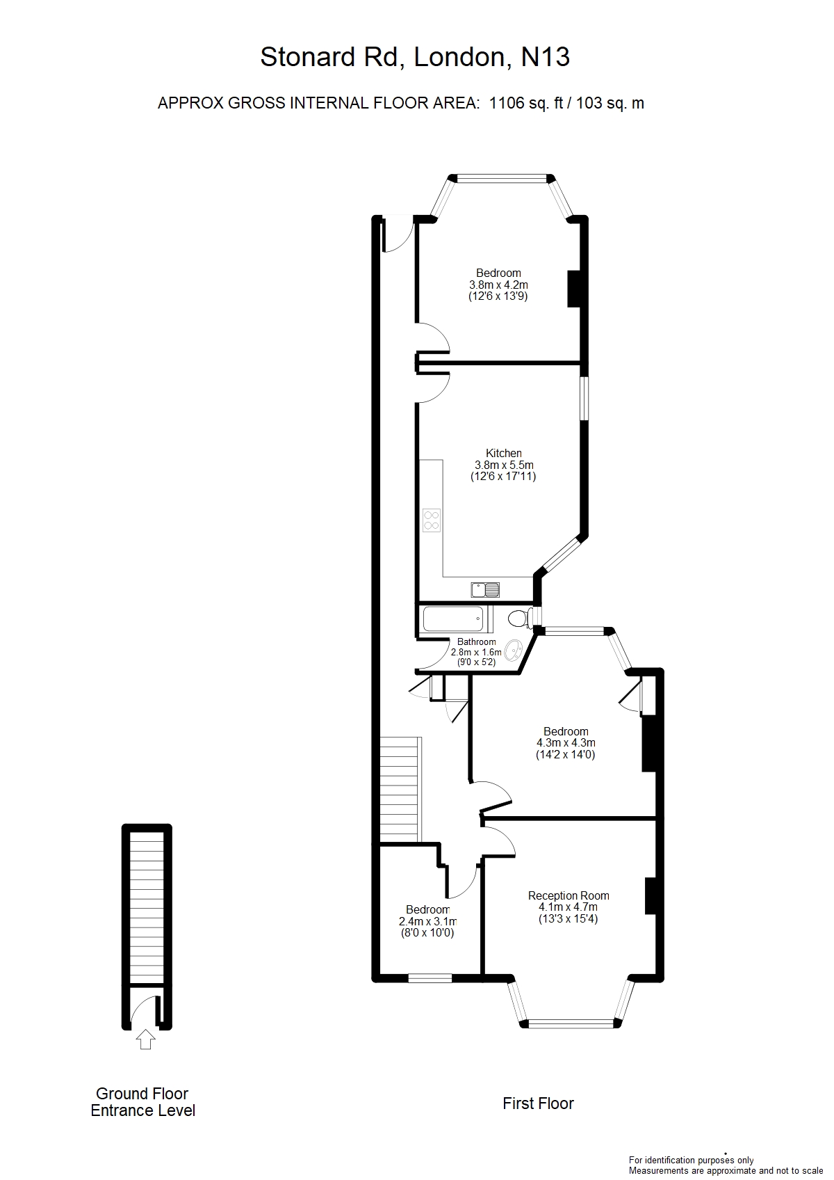 Stonard Road, Palmers Green, N13 floorplan