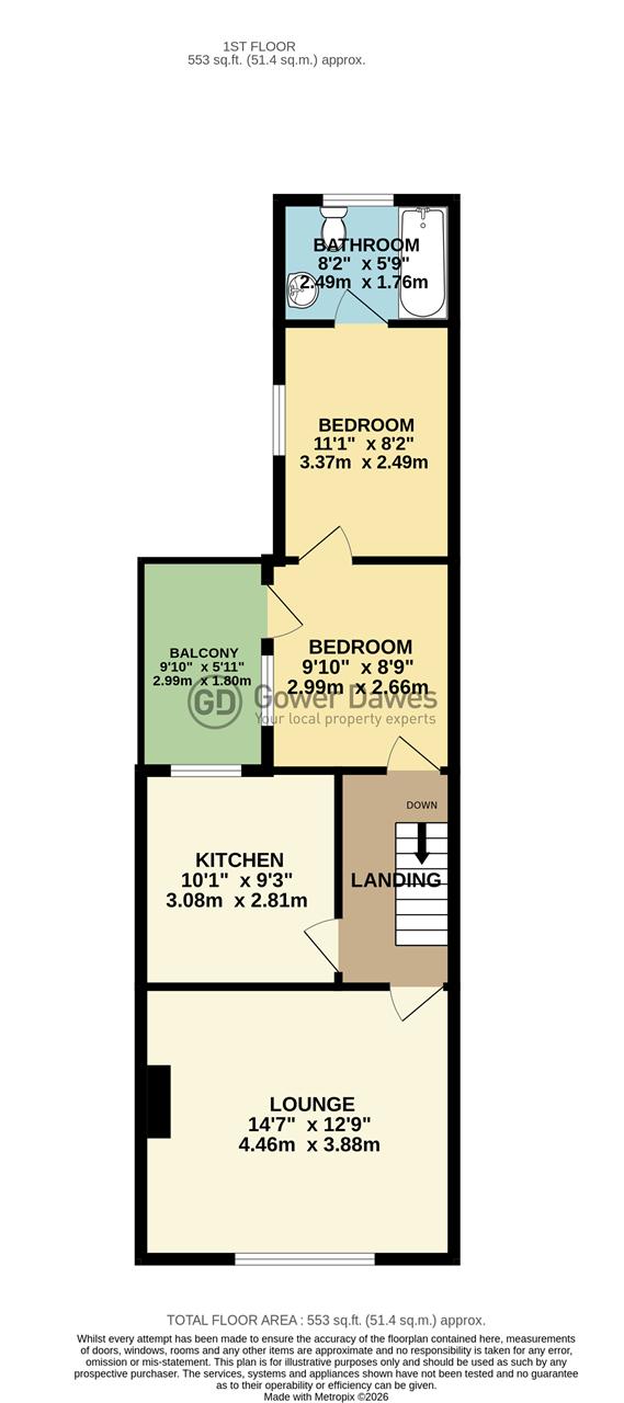 140A, William Street, Grays floorplan