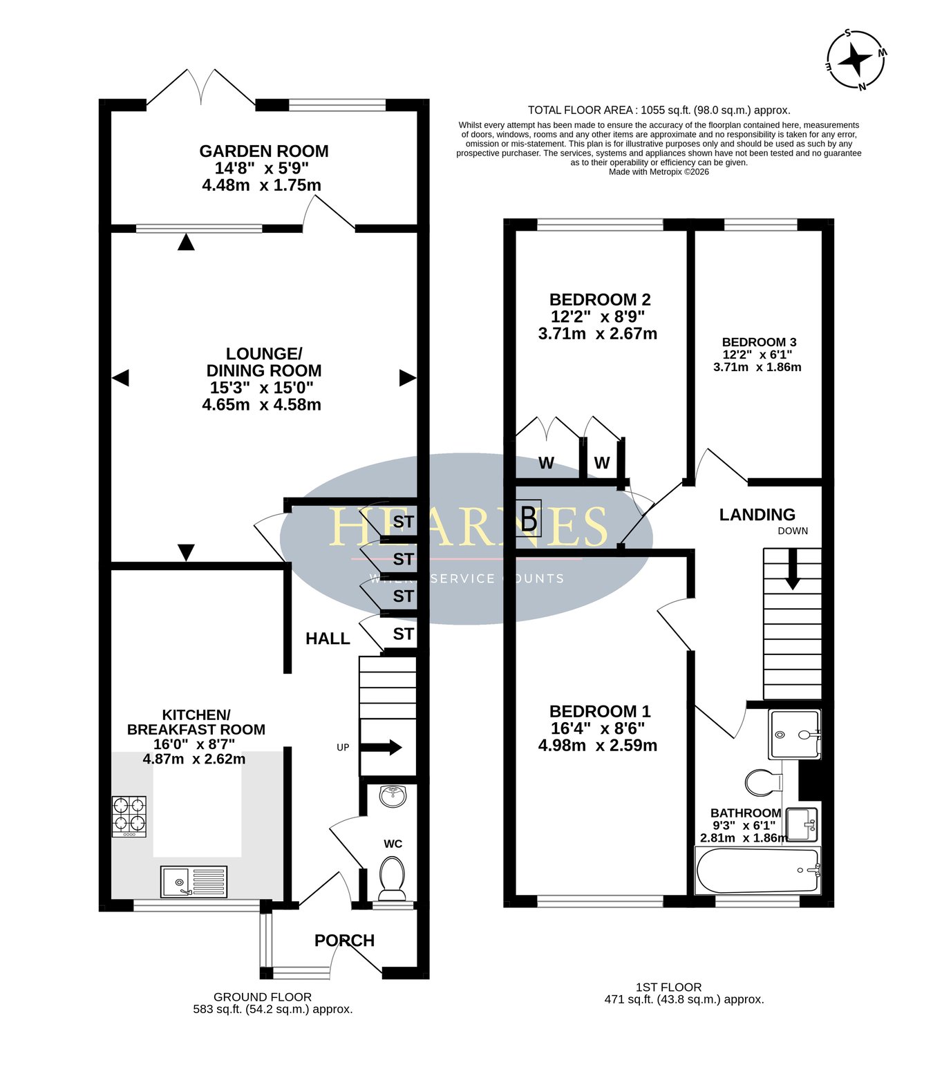 270, Millfield, Poole floorplan