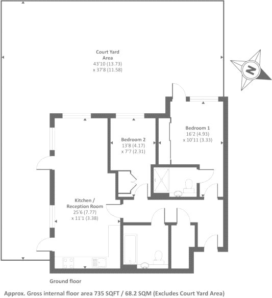 2 Bedrooms Flat for sale in Brunel Court, 201 Green Lane, Edgware, Greater London HA8