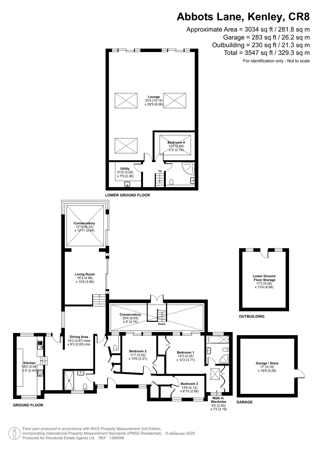 45, Abbots lane, Kenley floorplan
