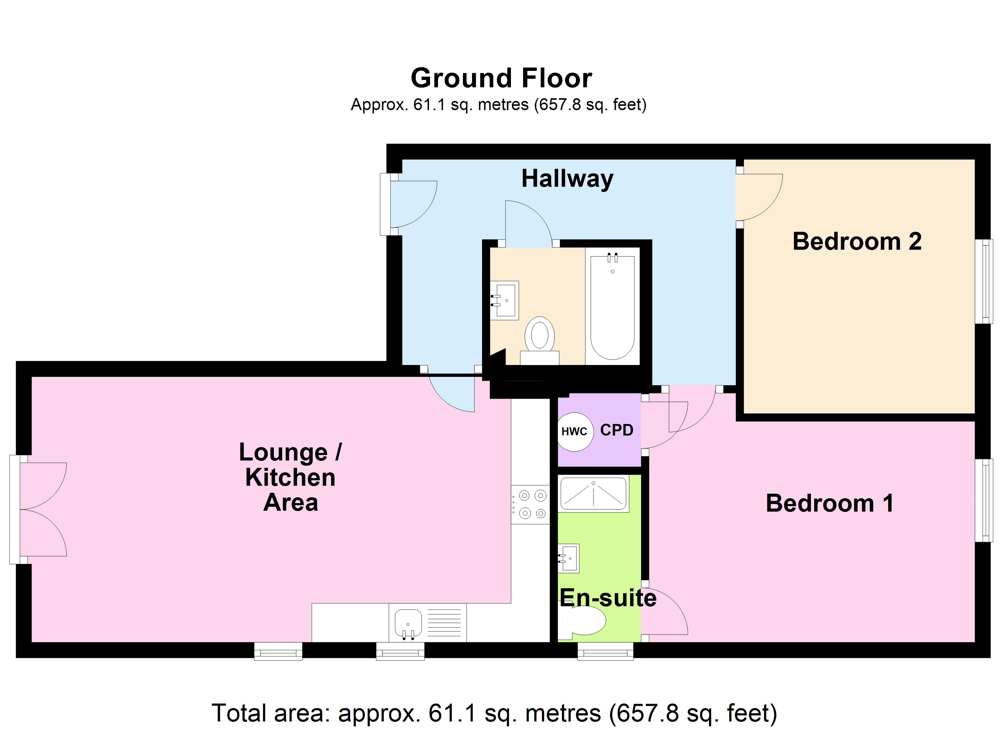 2 Bedrooms Flat to rent in Fitzalan Road, Handsworth, Sheffield S13