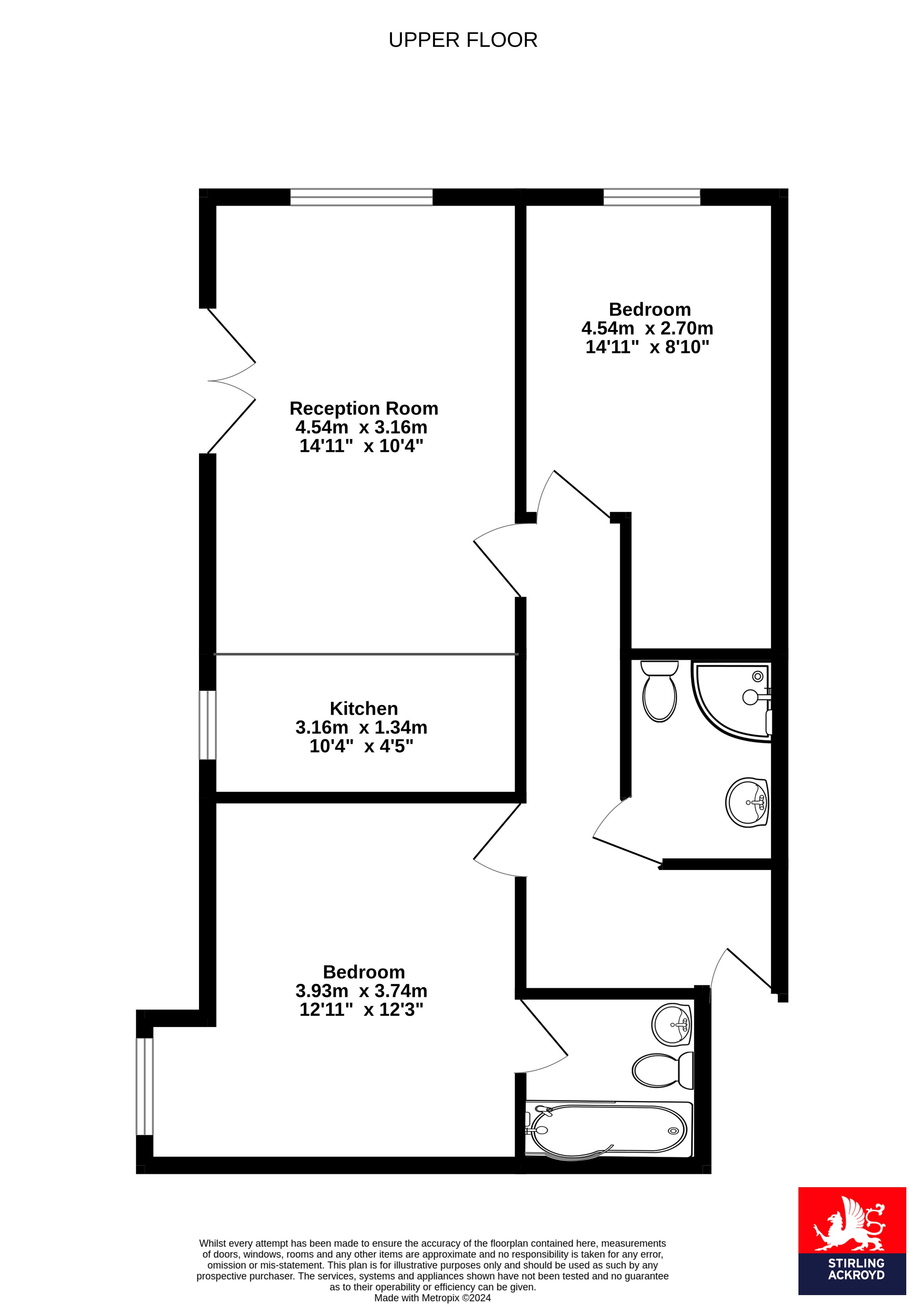 Flat 8, Solar Court, 119, Sydenham Road, Croydon floorplan