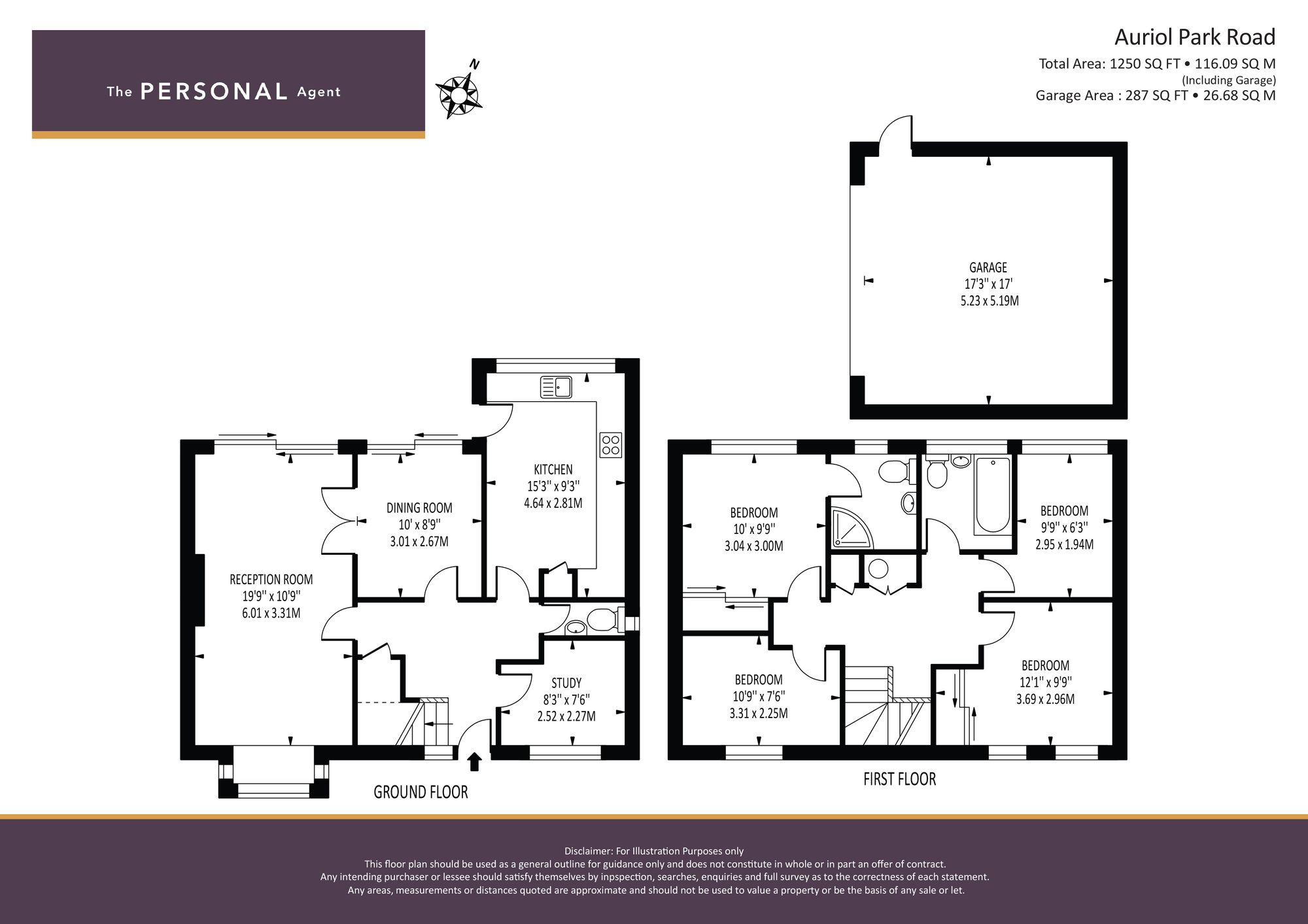 5 Auriol Park Road, Worcester Park floorplan