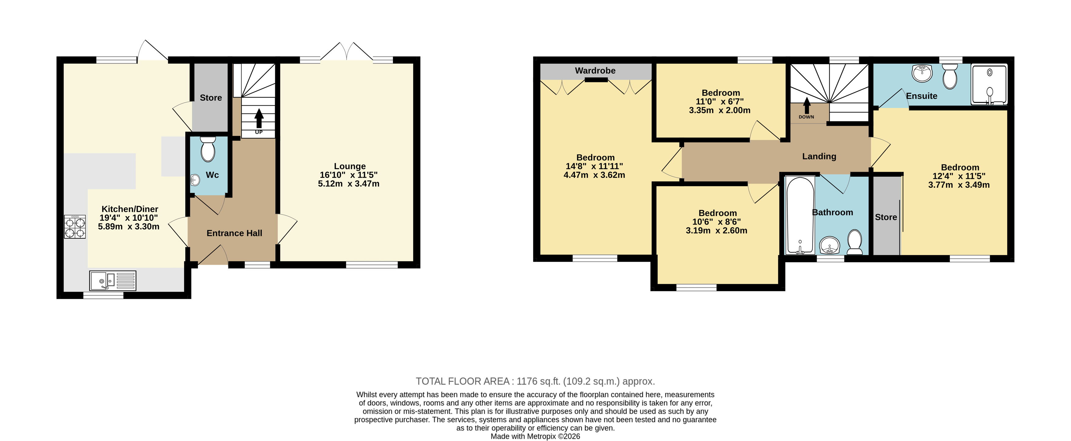 1, College Row, Ashford floorplan