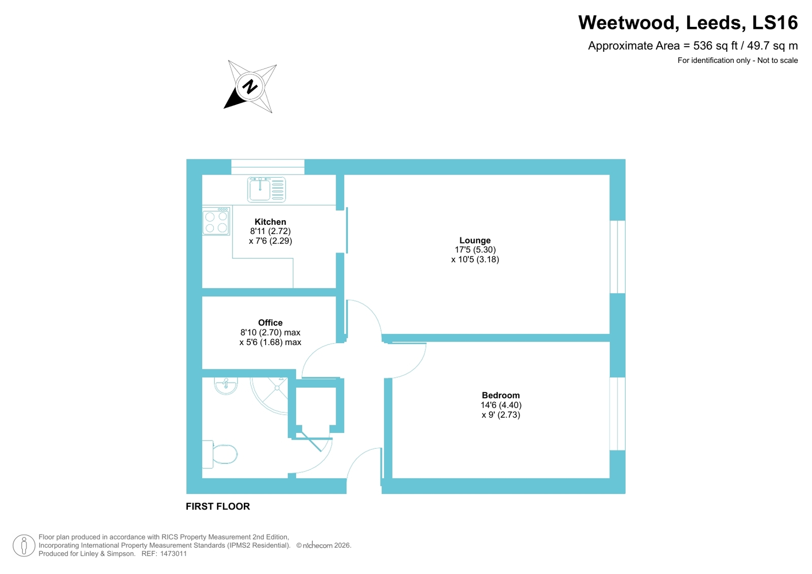 9, Weetwood House Court, Leeds floorplan