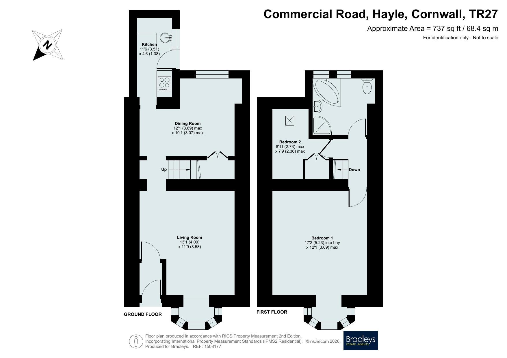 88, Commercial Road, Cornwall floorplan