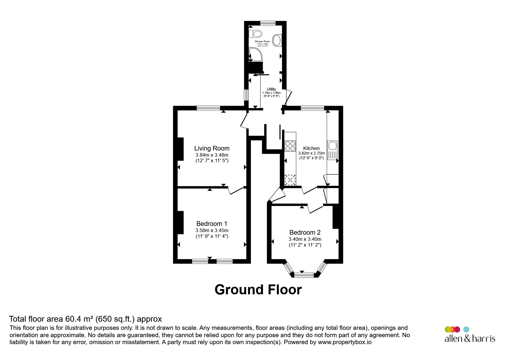 Ground Floor Flat, 28, Stanley Road West, Bath floorplan
