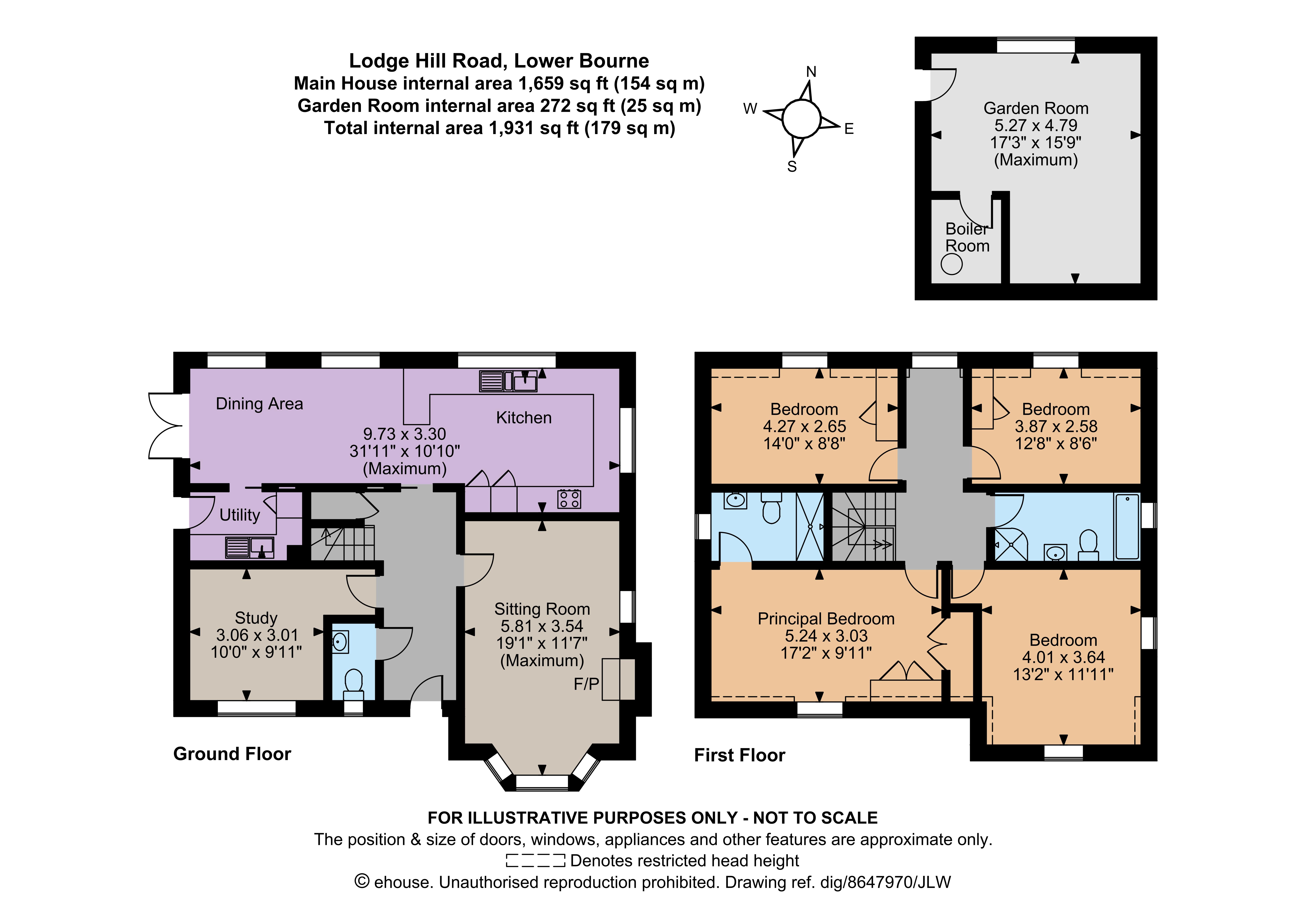 17, Lodge Hill Road,, Farnham floorplan