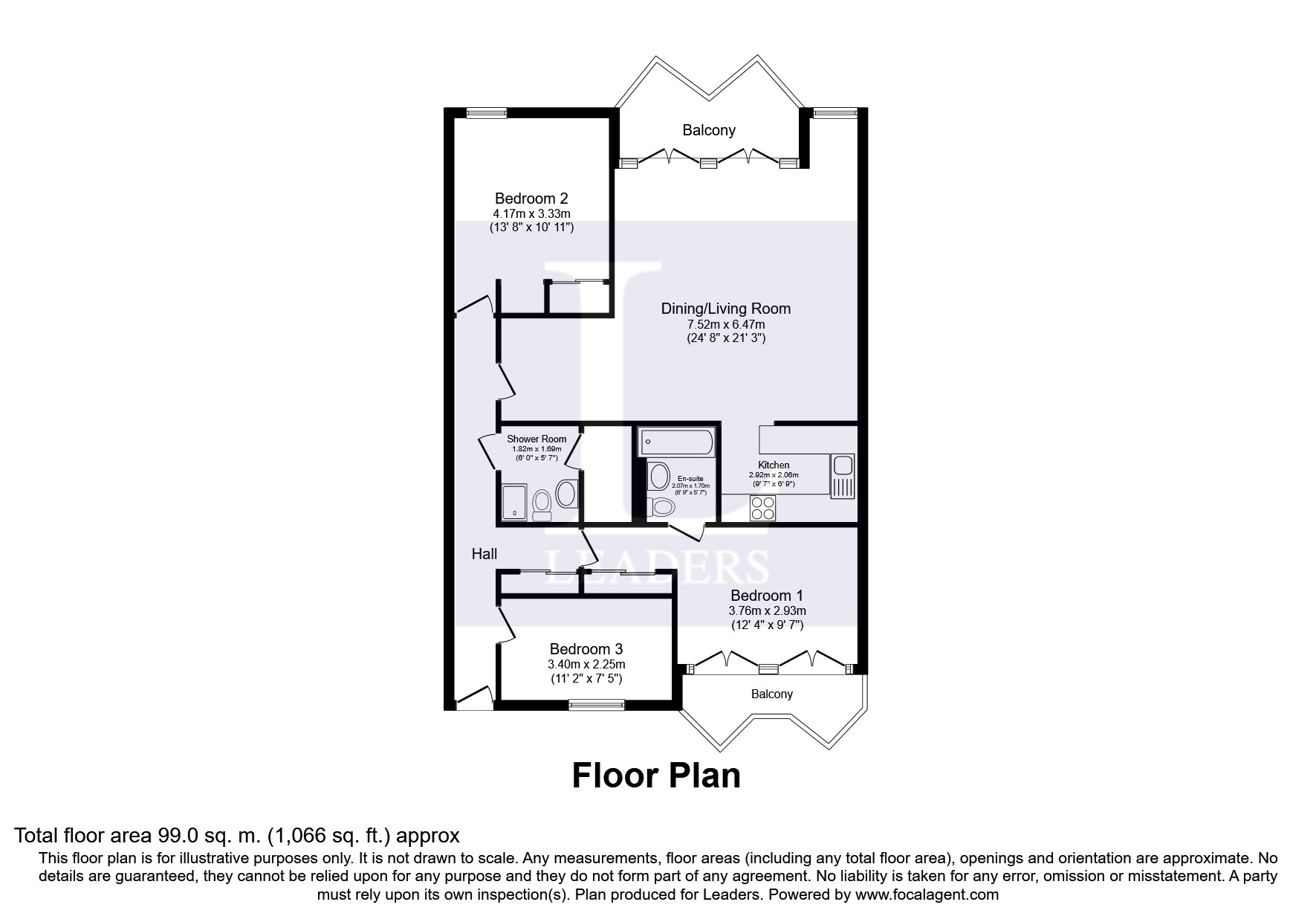 3 Bedrooms Flat to rent in Burton Place, Manchester M15