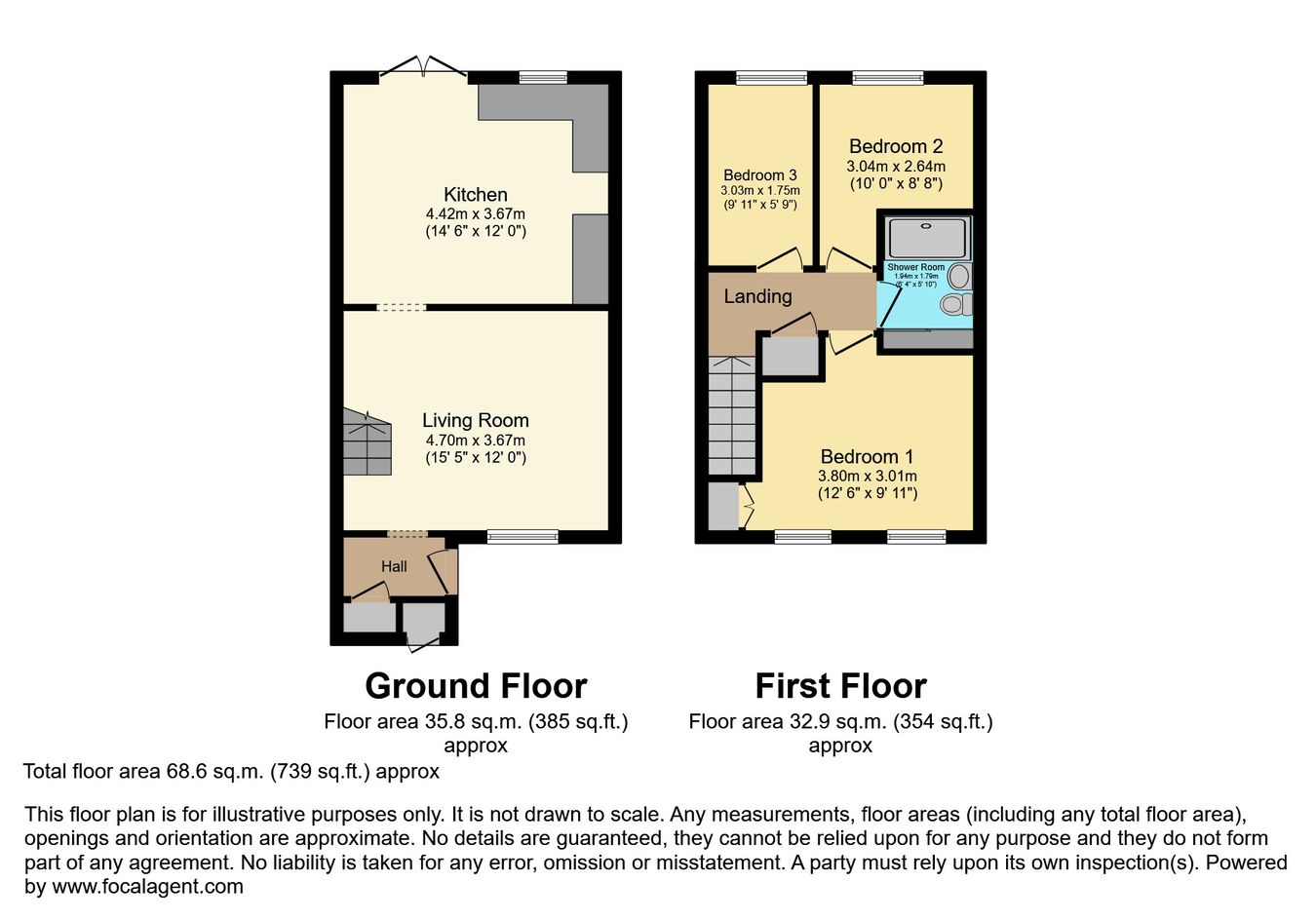 21, Blake Drive, Clacton-on-Sea floorplan