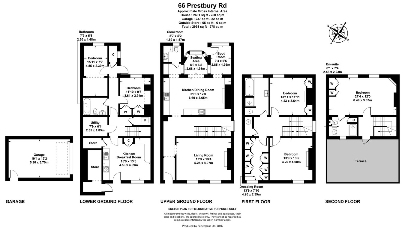 66, Prestbury Road, Cheltenham floorplan