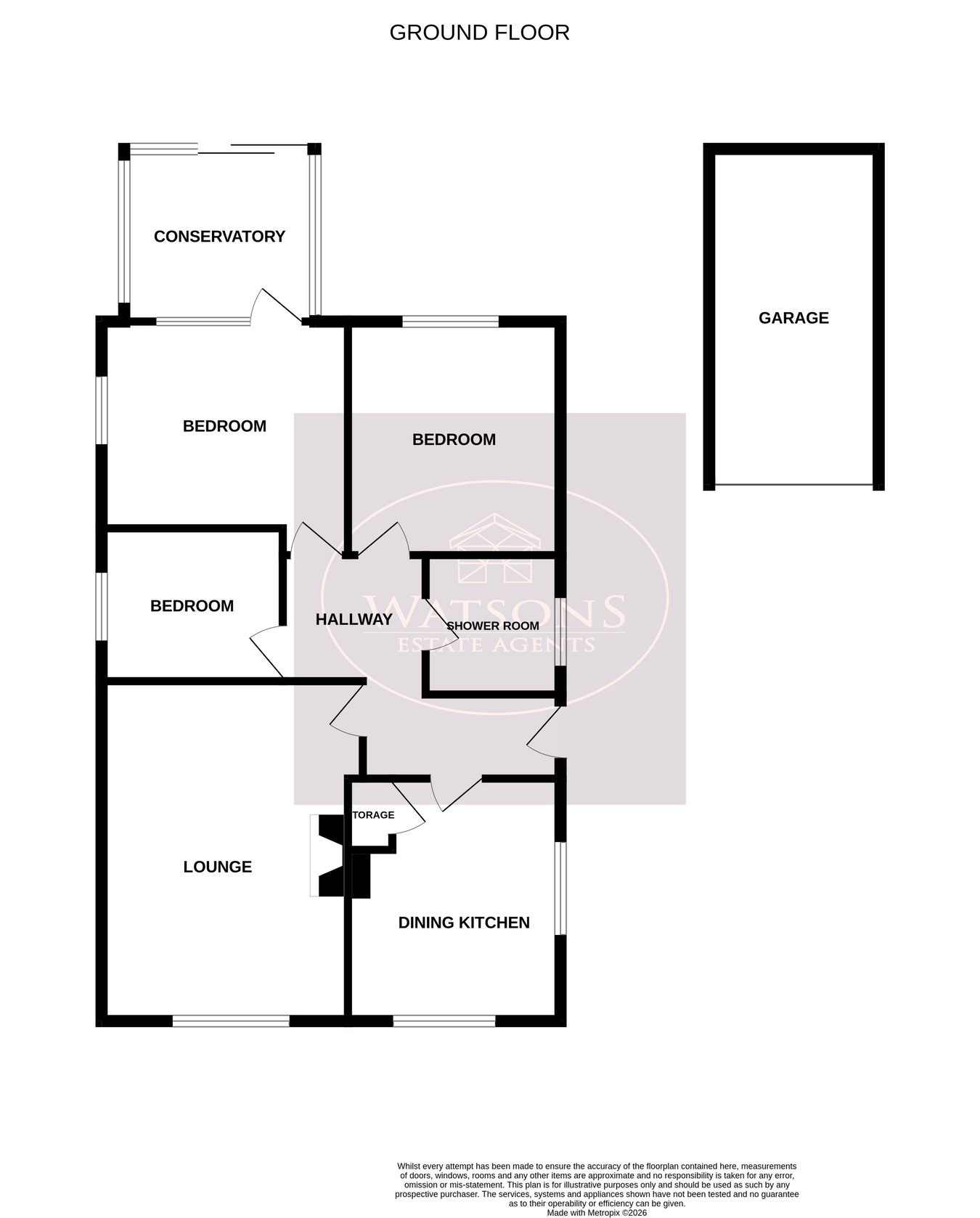 19, Heather Close, Nottingham floorplan