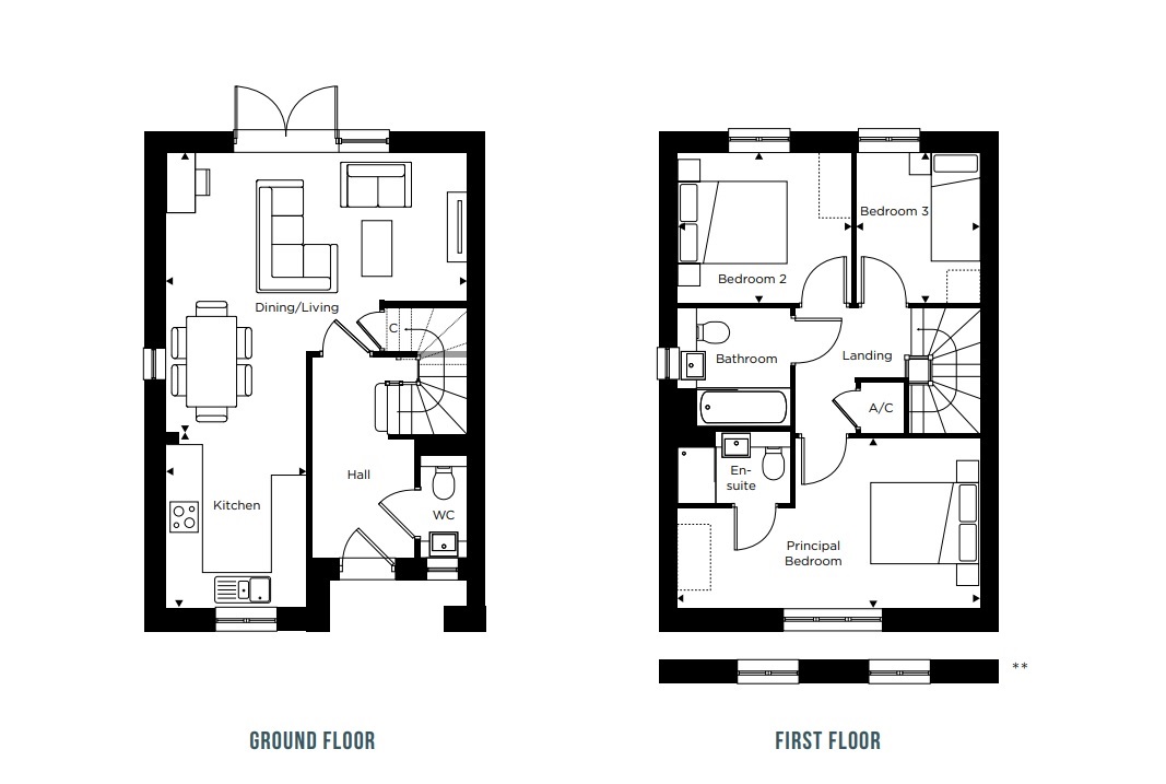 Plot 66, The Panford, The Gables, Norwich Road, Attleborough floorplan