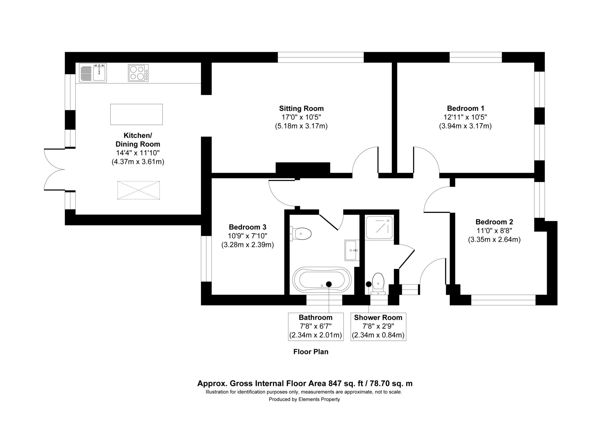 15, Seafield Way, Chichester floorplan