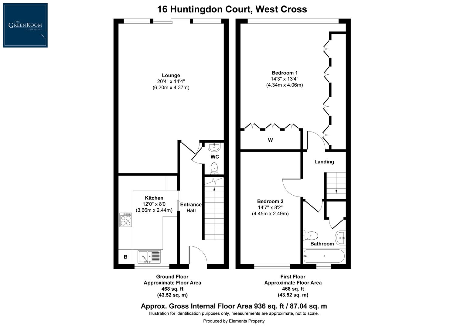 Huntington Close, Swansea floorplan