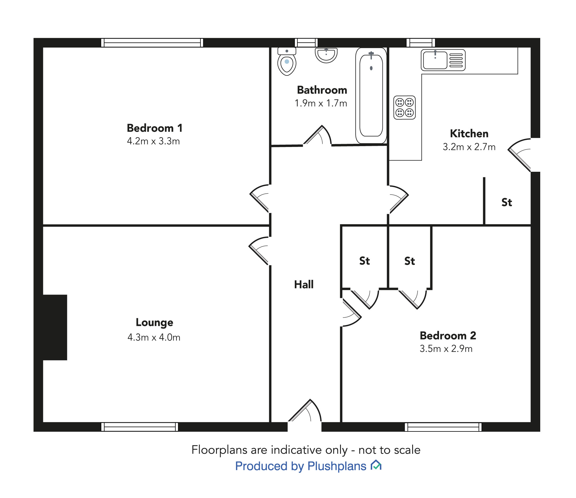 50, Hillcrest Avenue, Paisley floorplan