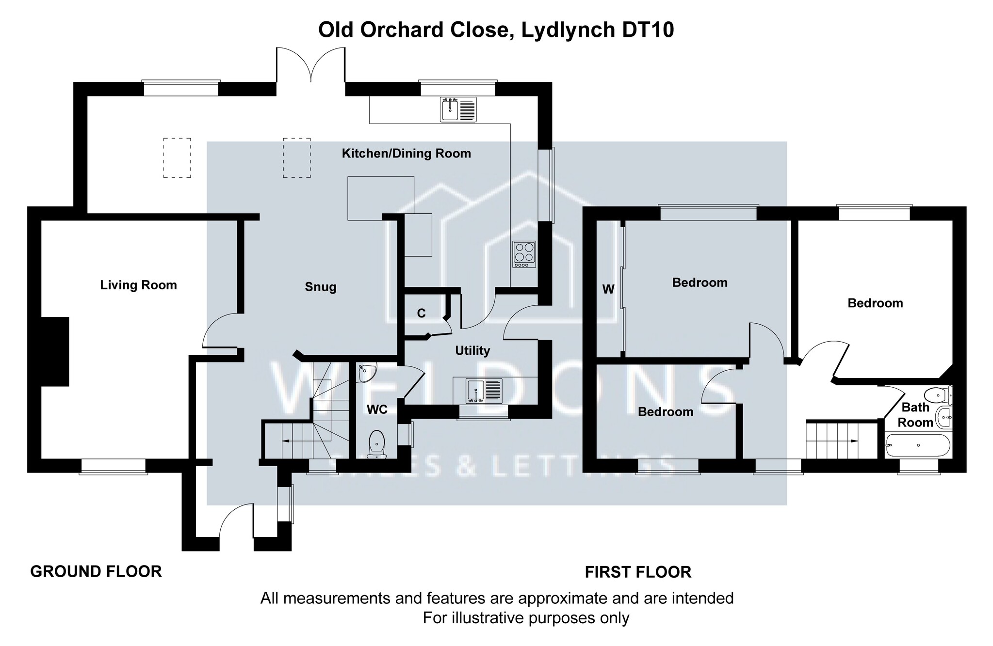8 Old Orchard Close, Lydlinch, Sturminster Newton floorplan