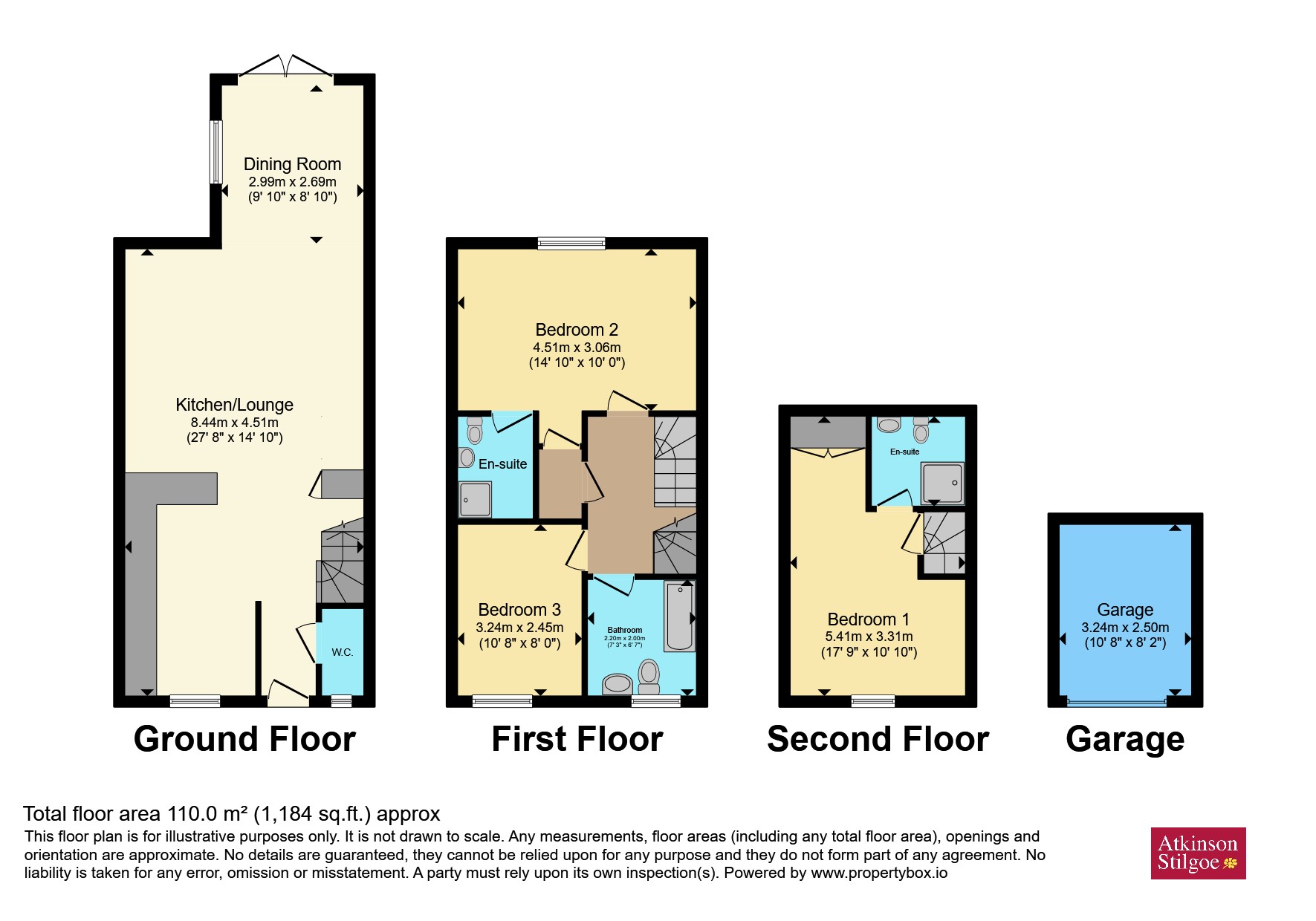 5, Oak Tree Close, Kenilworth floorplan