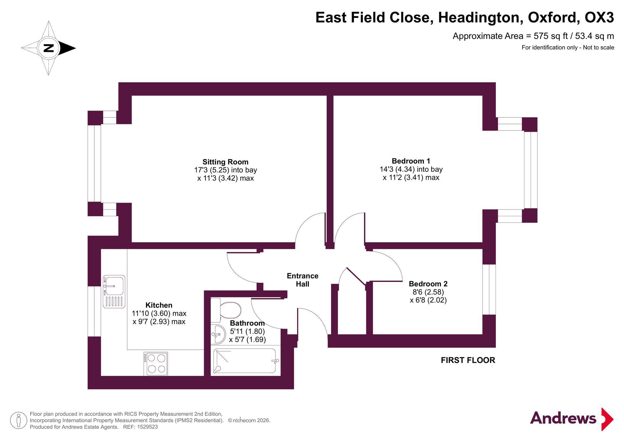 8, East Field Close, Oxford floorplan