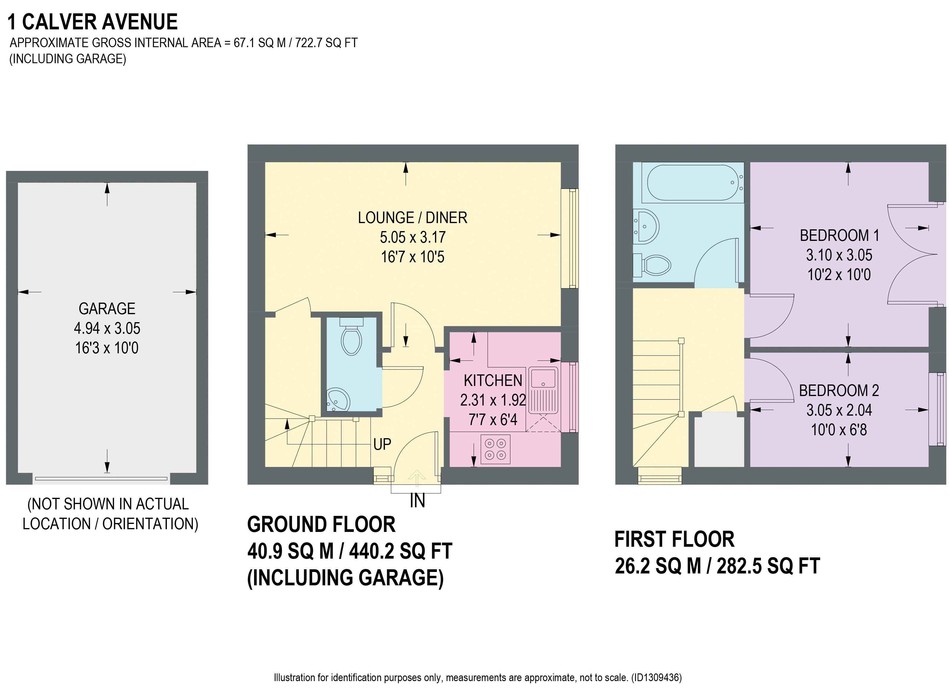 1, Calver Avenue, Chesterfield floorplan