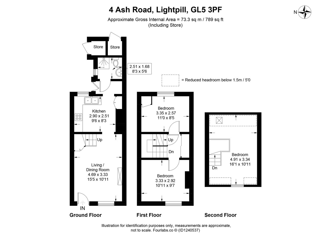 4, Ash Road, Lightpill, Stroud, GL5 floorplan