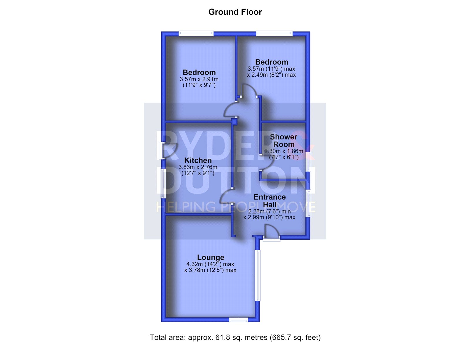 18, Thorpe Close, Saddleworth floorplan