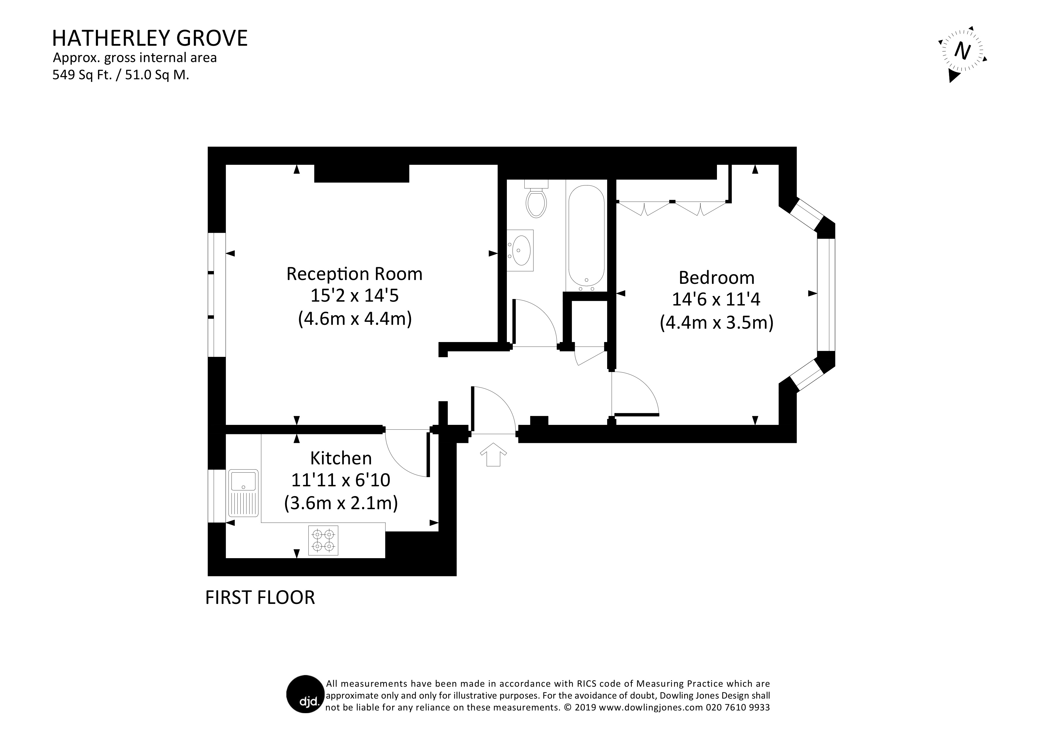 1 Bedrooms Flat to rent in Hatherley Grove, London W2
