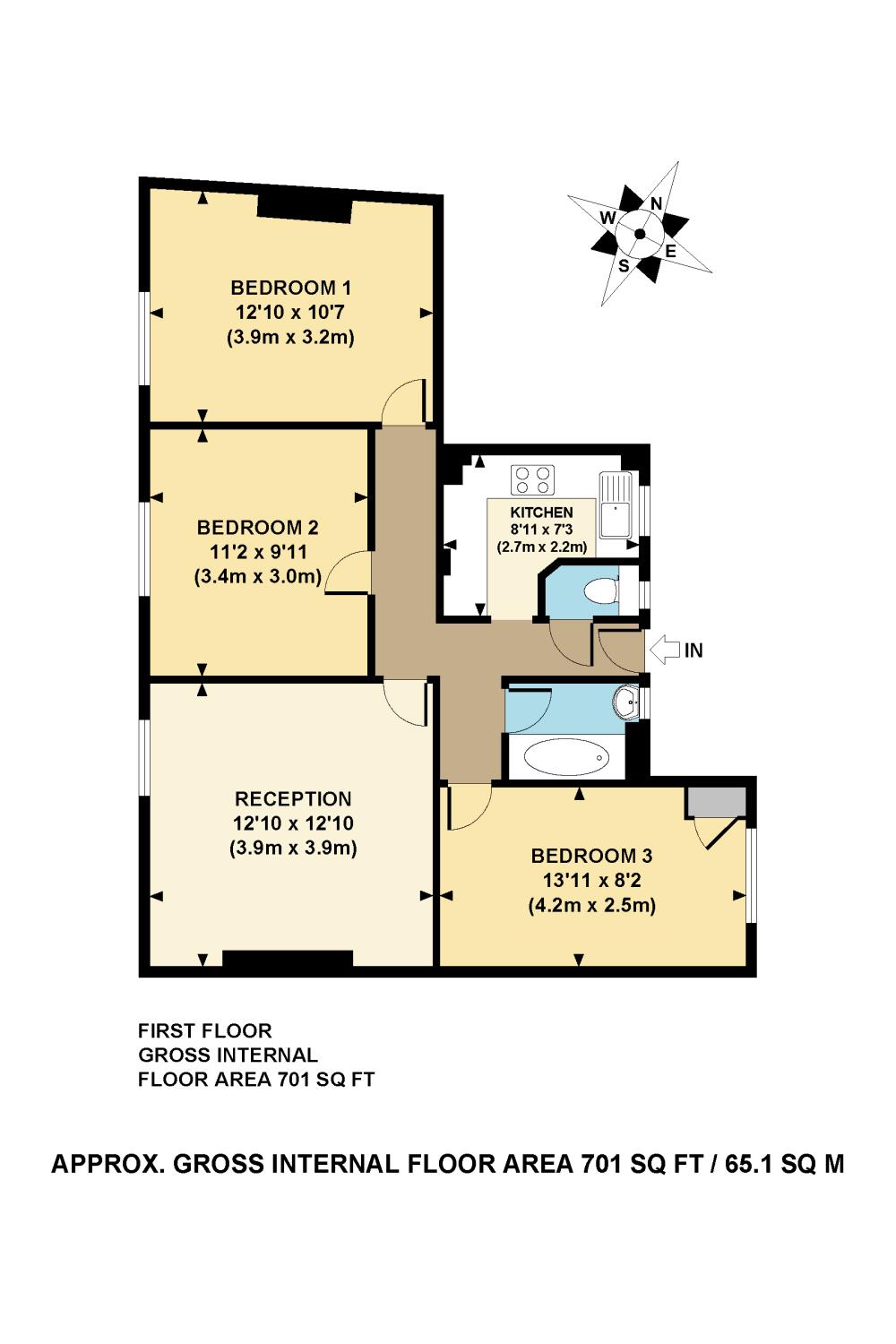 3 Bedrooms Flat to rent in Pritchard House, Ada Place, London E2