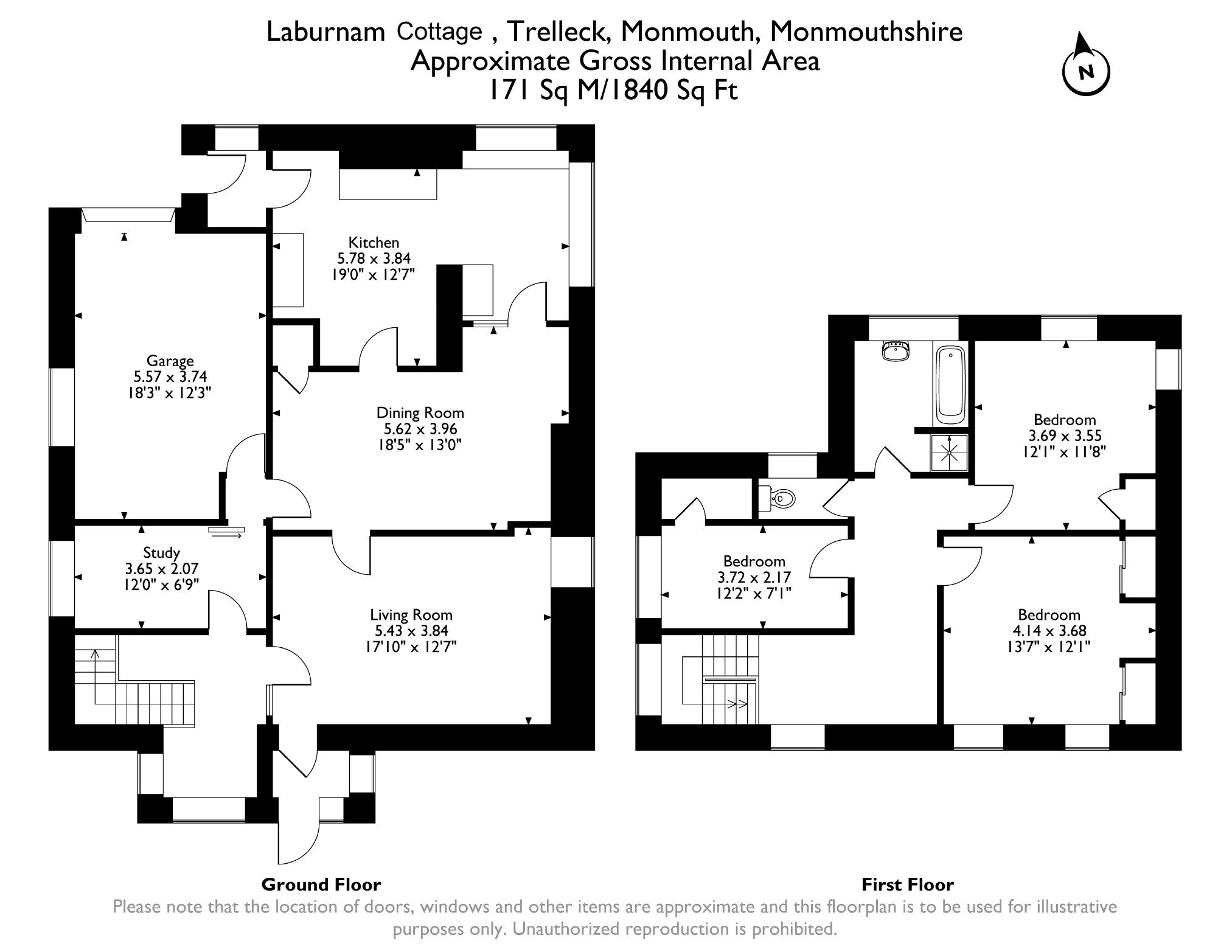 Laburnam Cottage, Trelleck, Trelleck, Monmouth floorplan